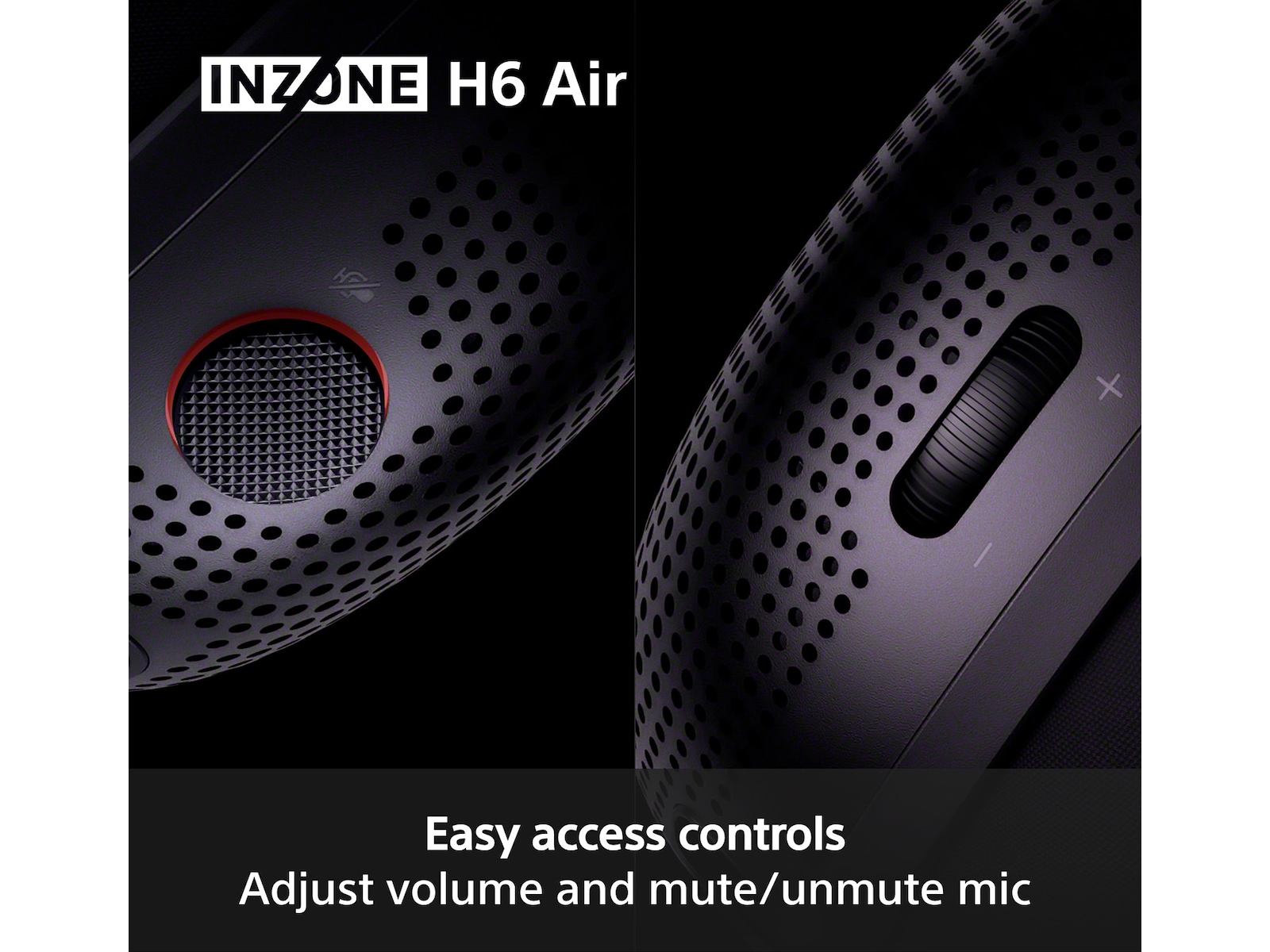 Sony INZONE H6 Air gaming-headset med åben bagside (sort) Gamingheadset