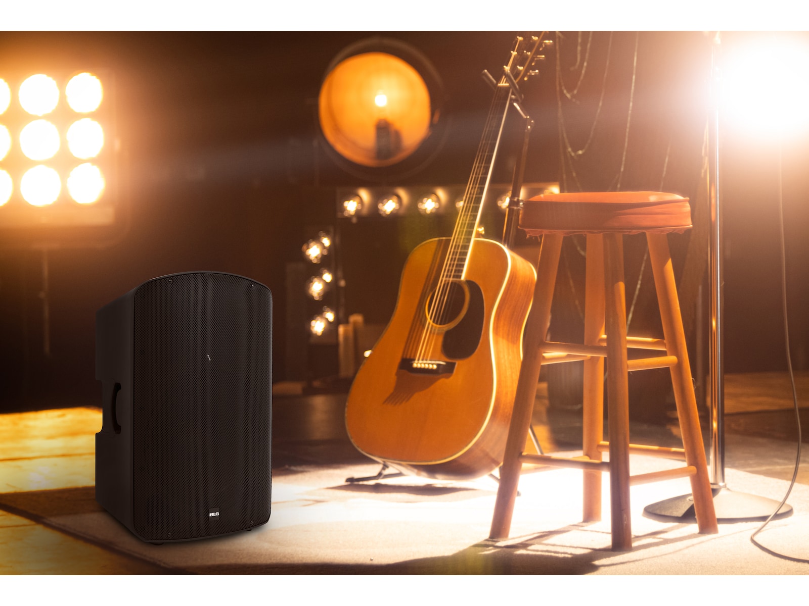 BLG 15" 2-vejs aktiv PA-højttaler, 800W RMS, DSP Højttalere
