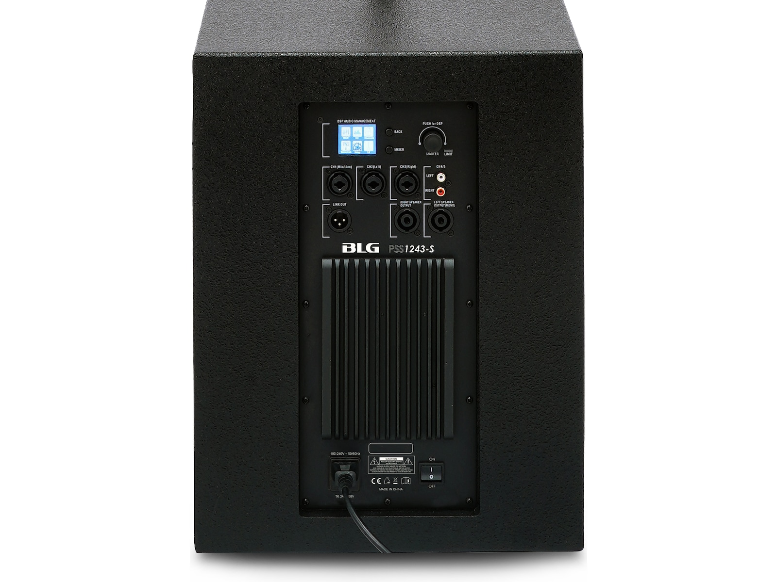 BLG PSS1243-S 2-Way Active PA-system, 12" Sub, Bluetooth 5.3 Højttalere