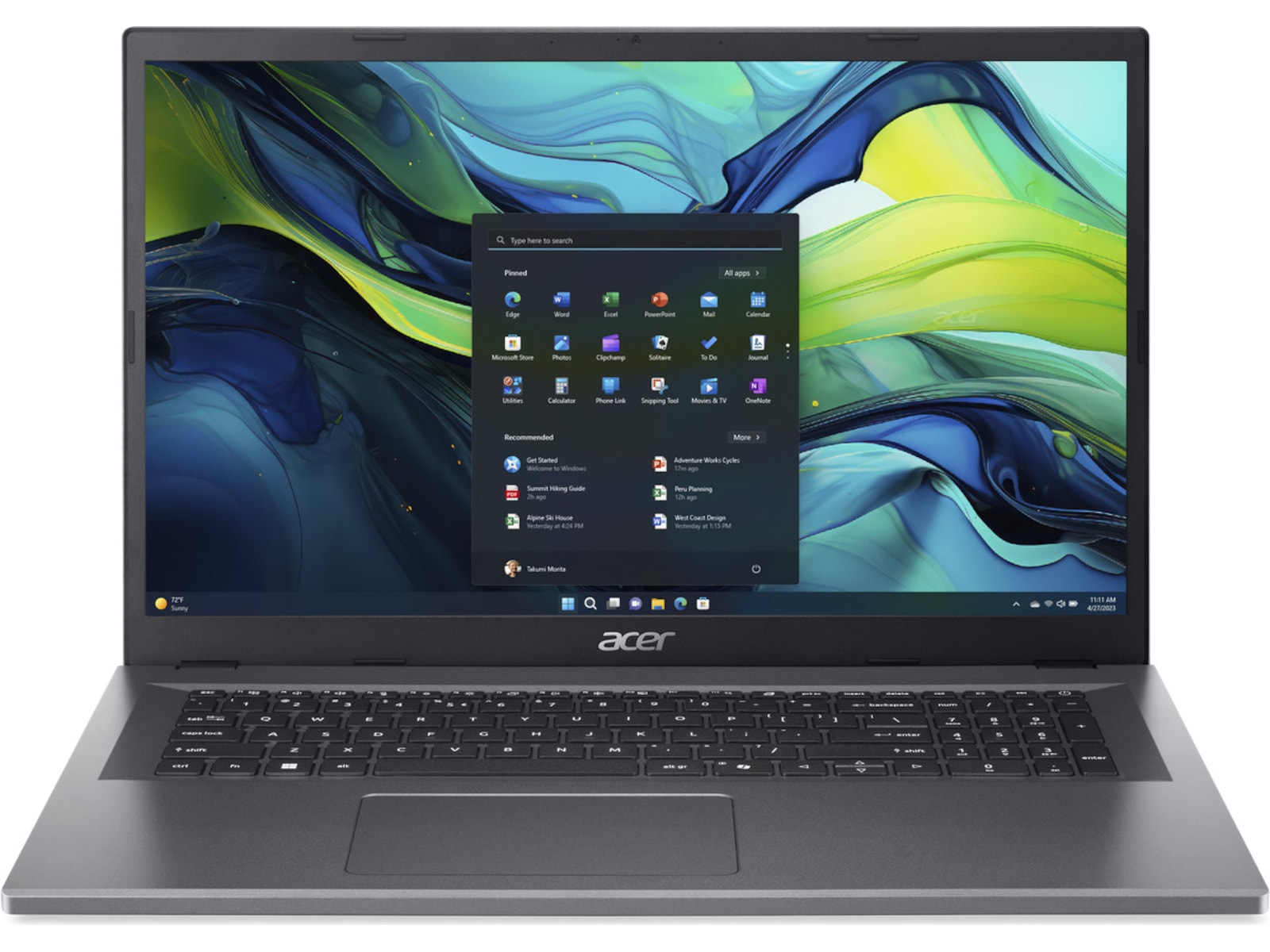Acer Aspire Go 17 AG17-31P 17,3 FHD PC - Bærbar / laptop