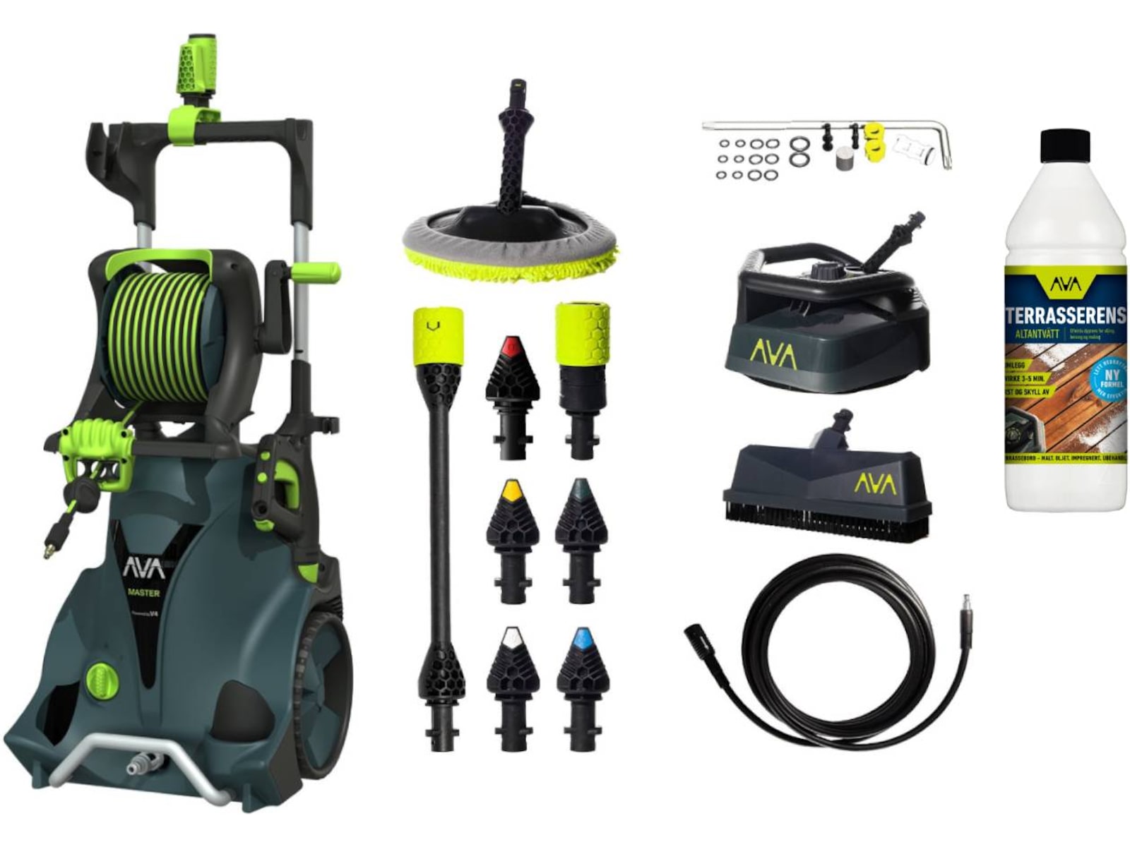 AVA Master 2.0 P80 Large Bundle + tilbehør Højtryksrensere