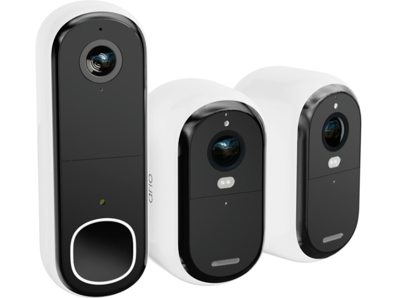 Arlo Essential 3 HD udendørs overvågningskamera 2-pack + Video Doorbell Overvågningskameraer