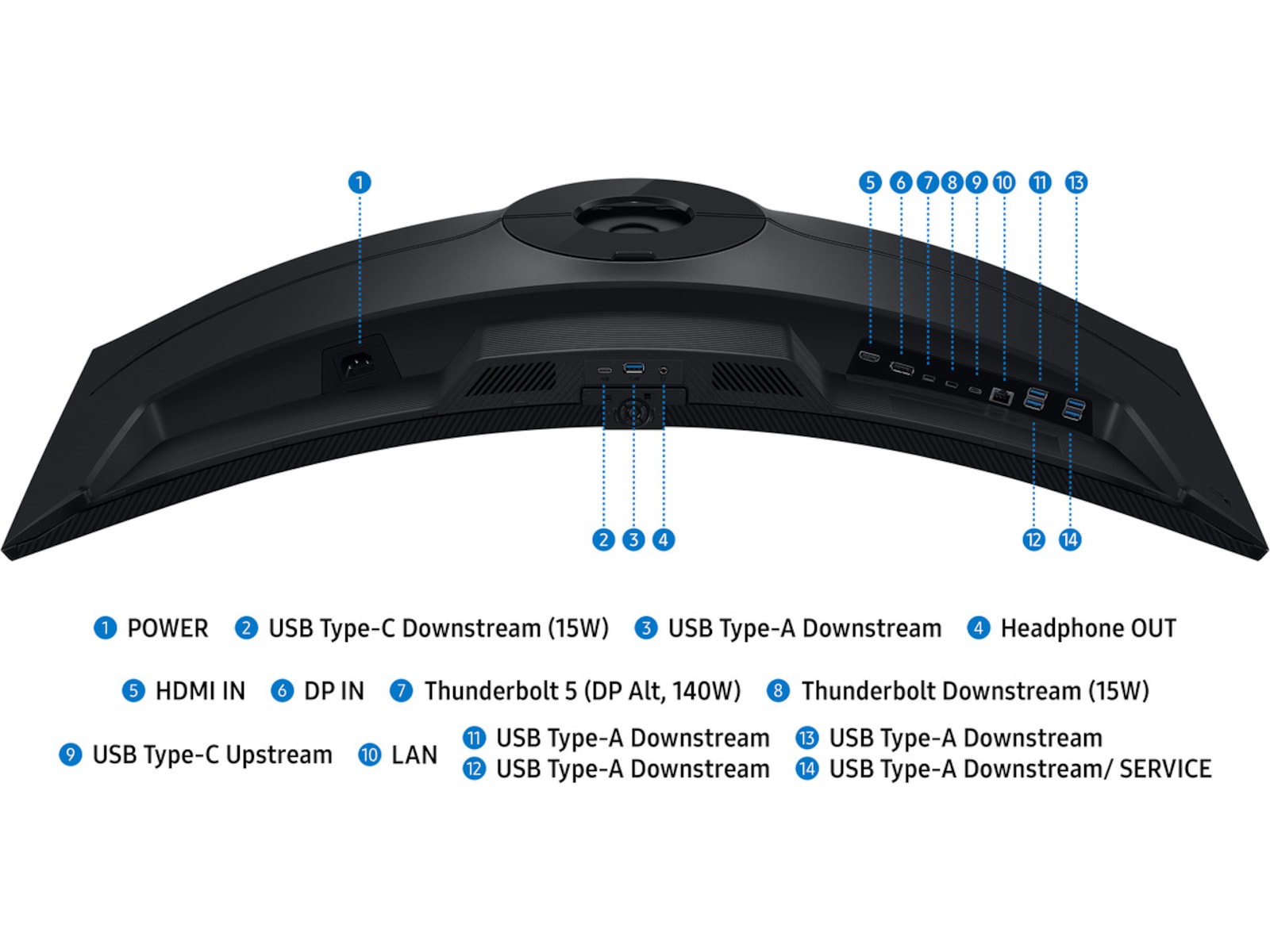 Samsung 40" curved skærm S40H85TH Skærme