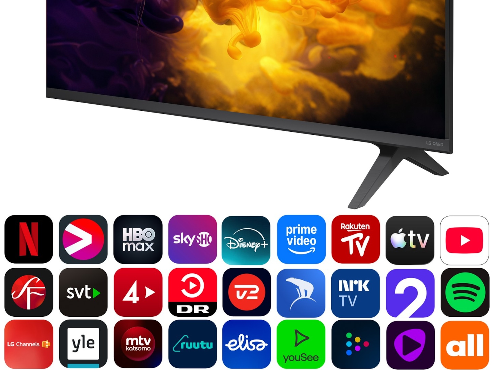 LG 55" QNED70 MiniLED 4K Smart TV (2026) 50 - 59 tommer TV
