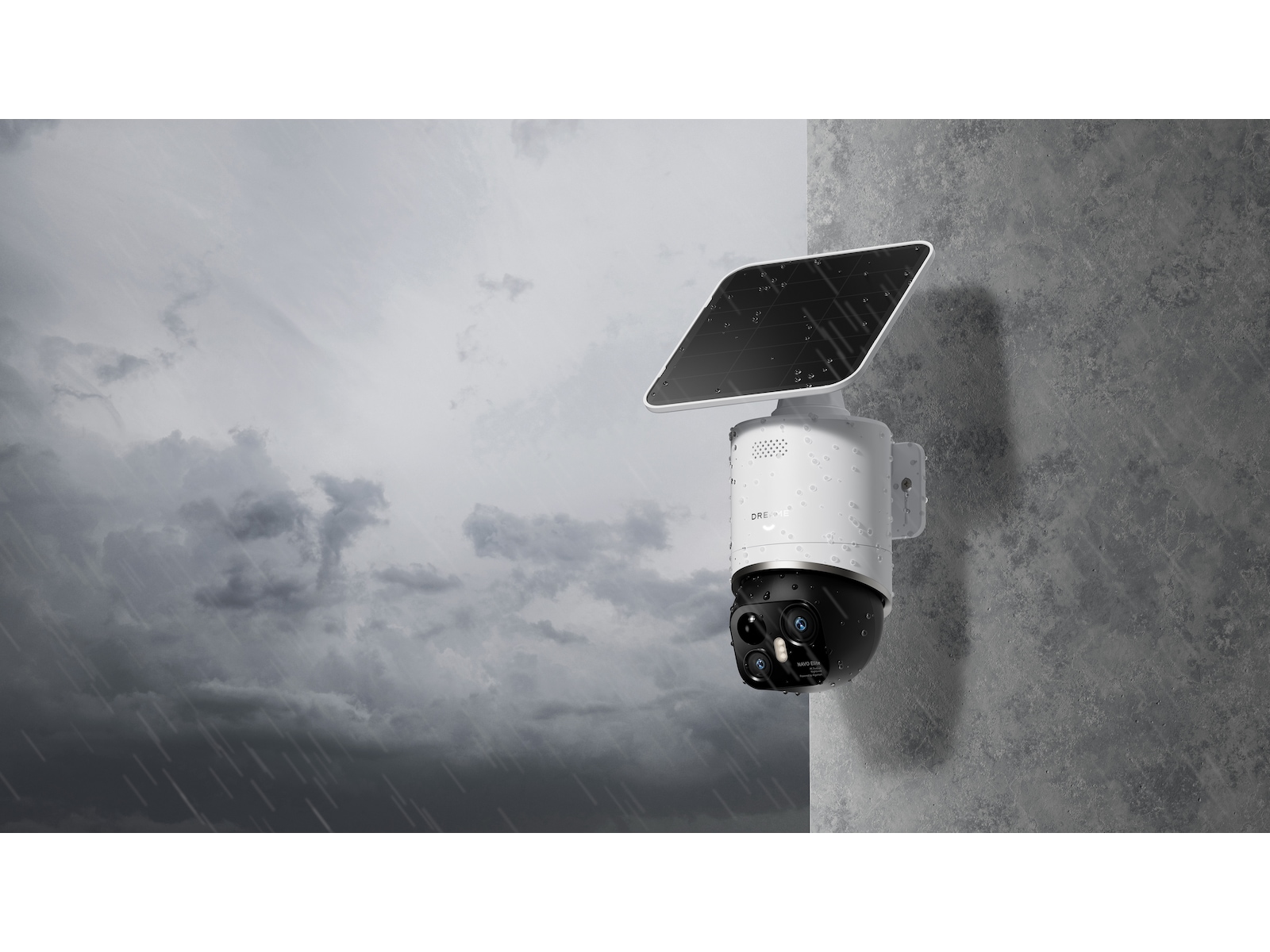 Dreame NAVO Elite 1 OutCam 4K Udendørs Kamera (hvid) Overvågningskameraer