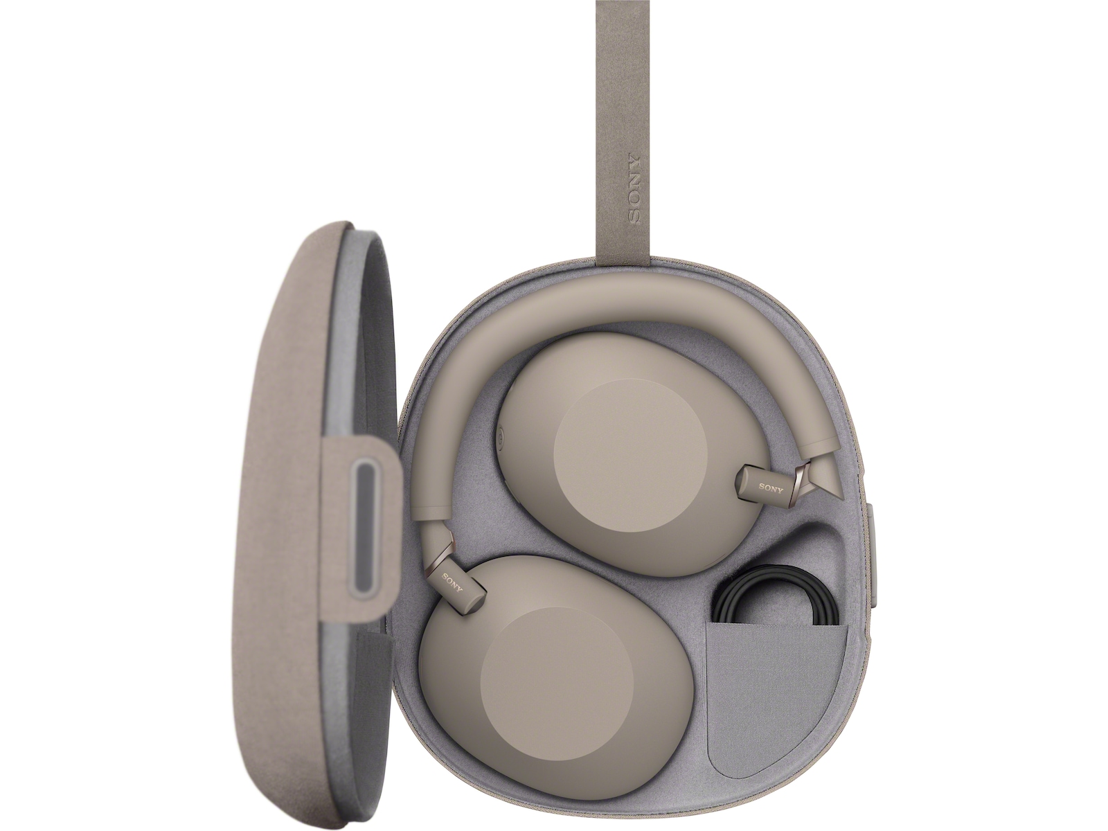 Sony WH-1000XM6 Trådløse høretelefoner, Over-Ear (Sandstone) Høretelefoner