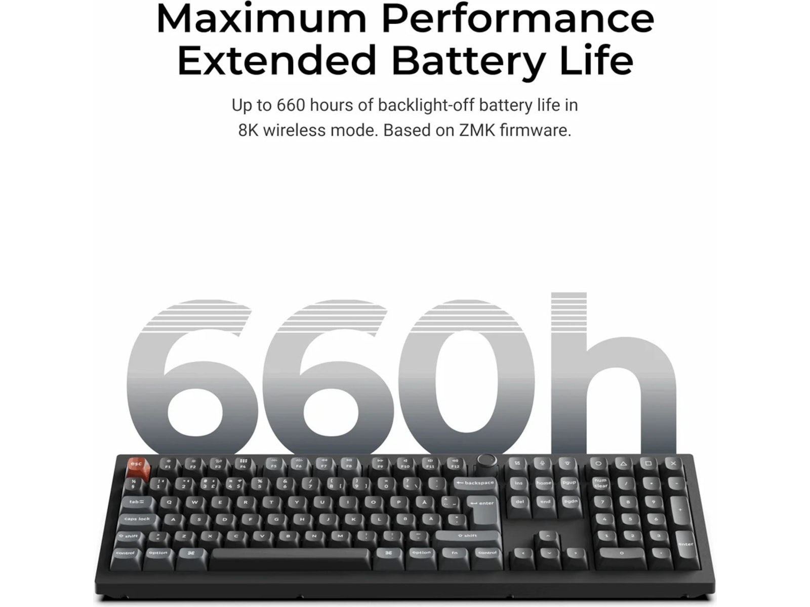 Keychron V6 Ultra 100% 8K Brown Trådløst Gamingtastatur Gamingkeyboard