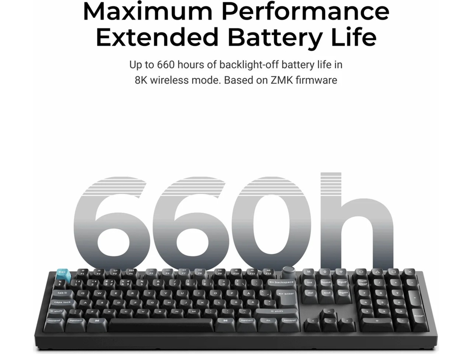 Keychron Q6 Ultra 100% 8K Red Trådløst Gamingtastatur Gamingkeyboard