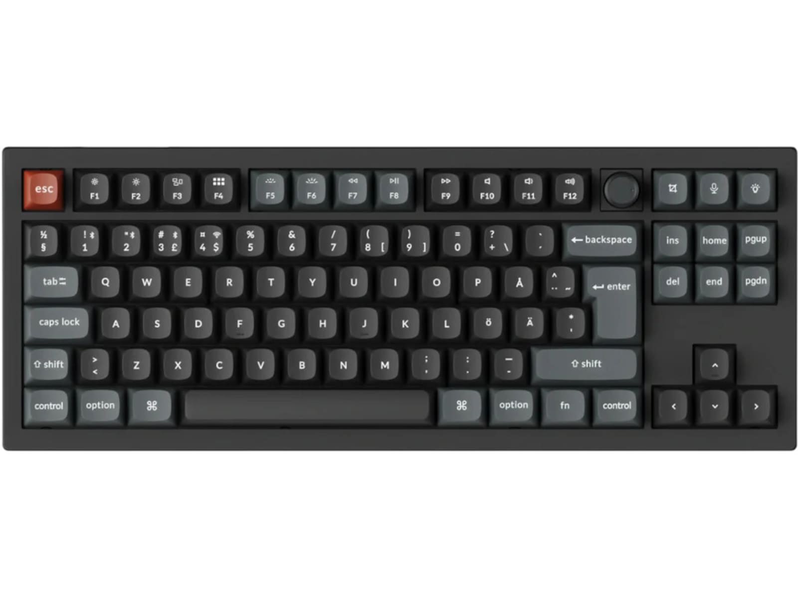 Keychron V3 Ultra 80% 8K Brown Trådløst Gamingtastatur Gamingkeyboard