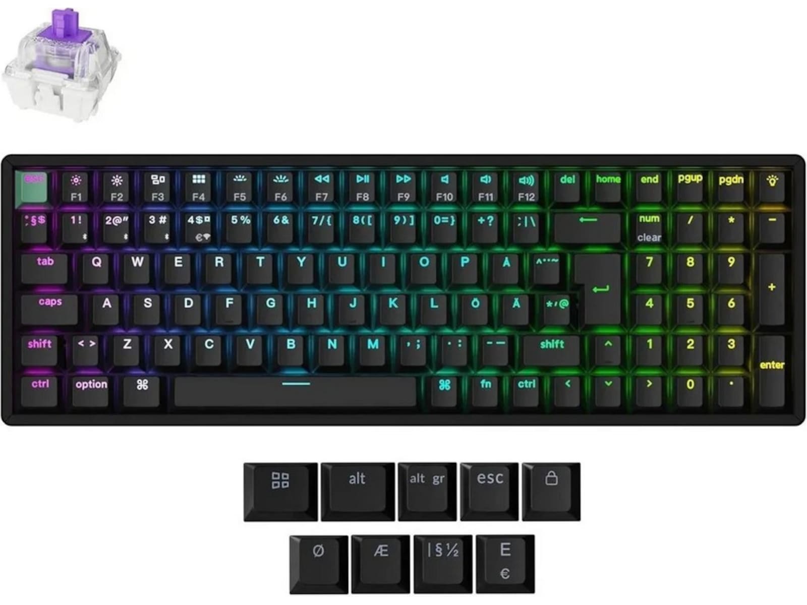 Keychron K4 HE Trådløst Gamingtastatur (sort) Gamingkeyboard