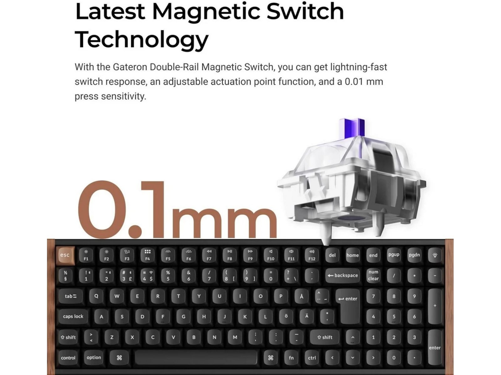 Keychron K4 HE Trådløst Gamingtastatur (sort) Gamingkeyboard