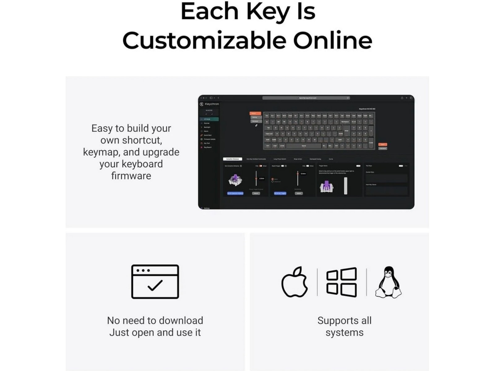 Keychron K4 HE Trådløst Gamingtastatur (sort) Gamingkeyboard