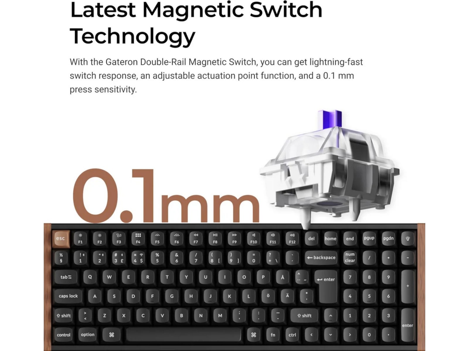 Keychron K4 HE SE Trådløst Gamingtastatur (hvid) Gamingkeyboard