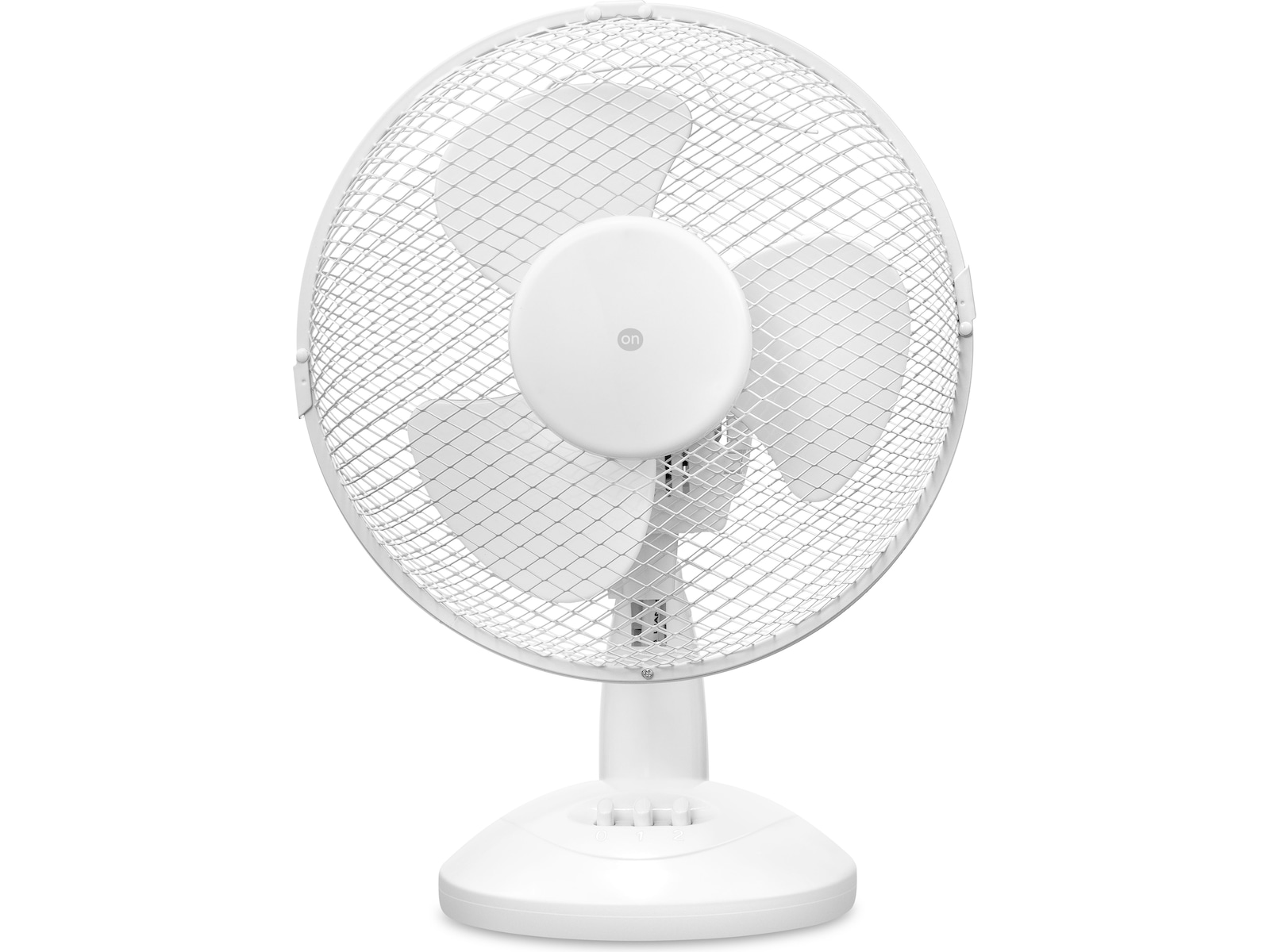 ON Bordventilator 20 cm 2 hastigheder (hvid) Ventilatorer og varmluftovne