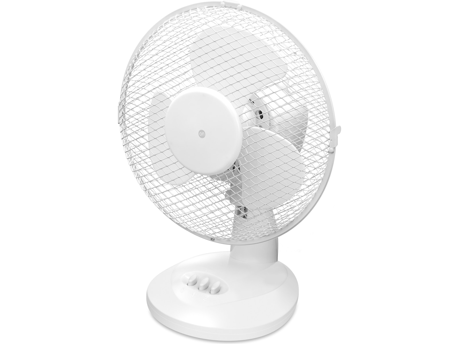 ON Bordventilator 20 cm 2 hastigheder (hvid) Ventilatorer og varmluftovne