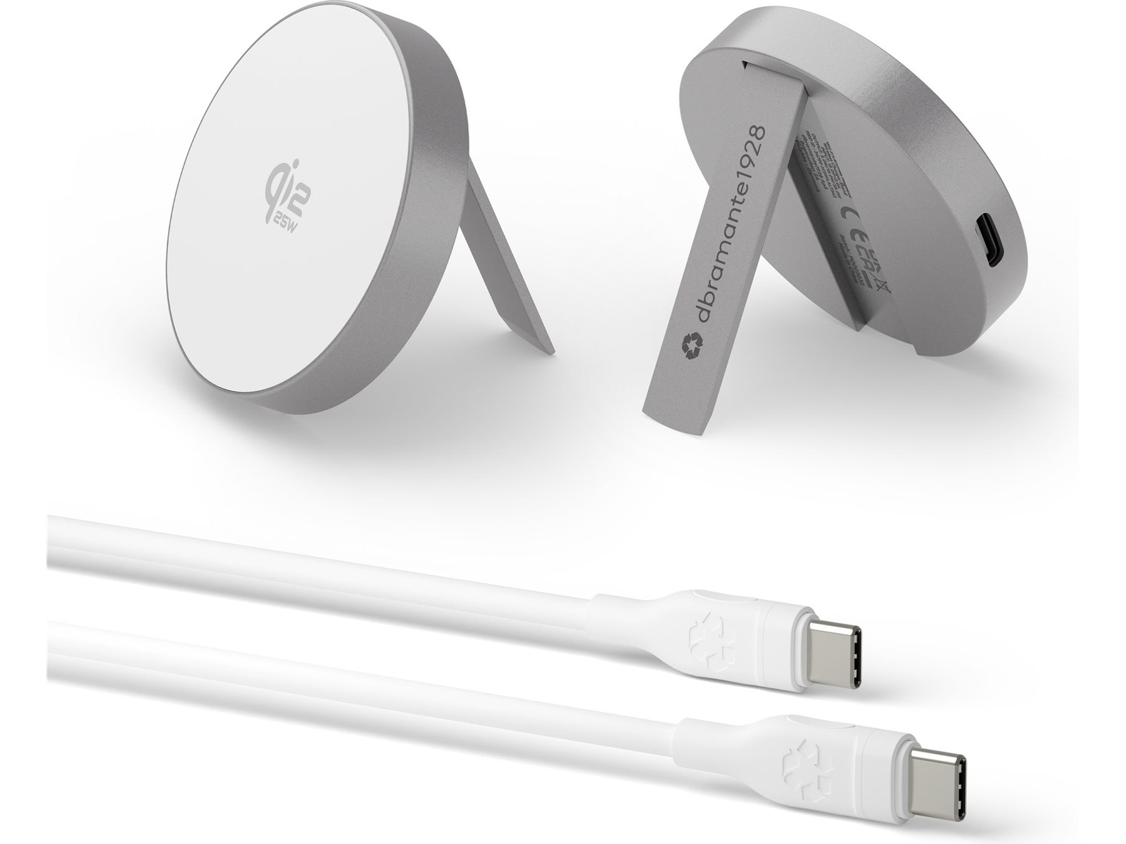 dbramante1928 Recharge Qi2 Trådløs Oplader med Stativ Trådløs oplader