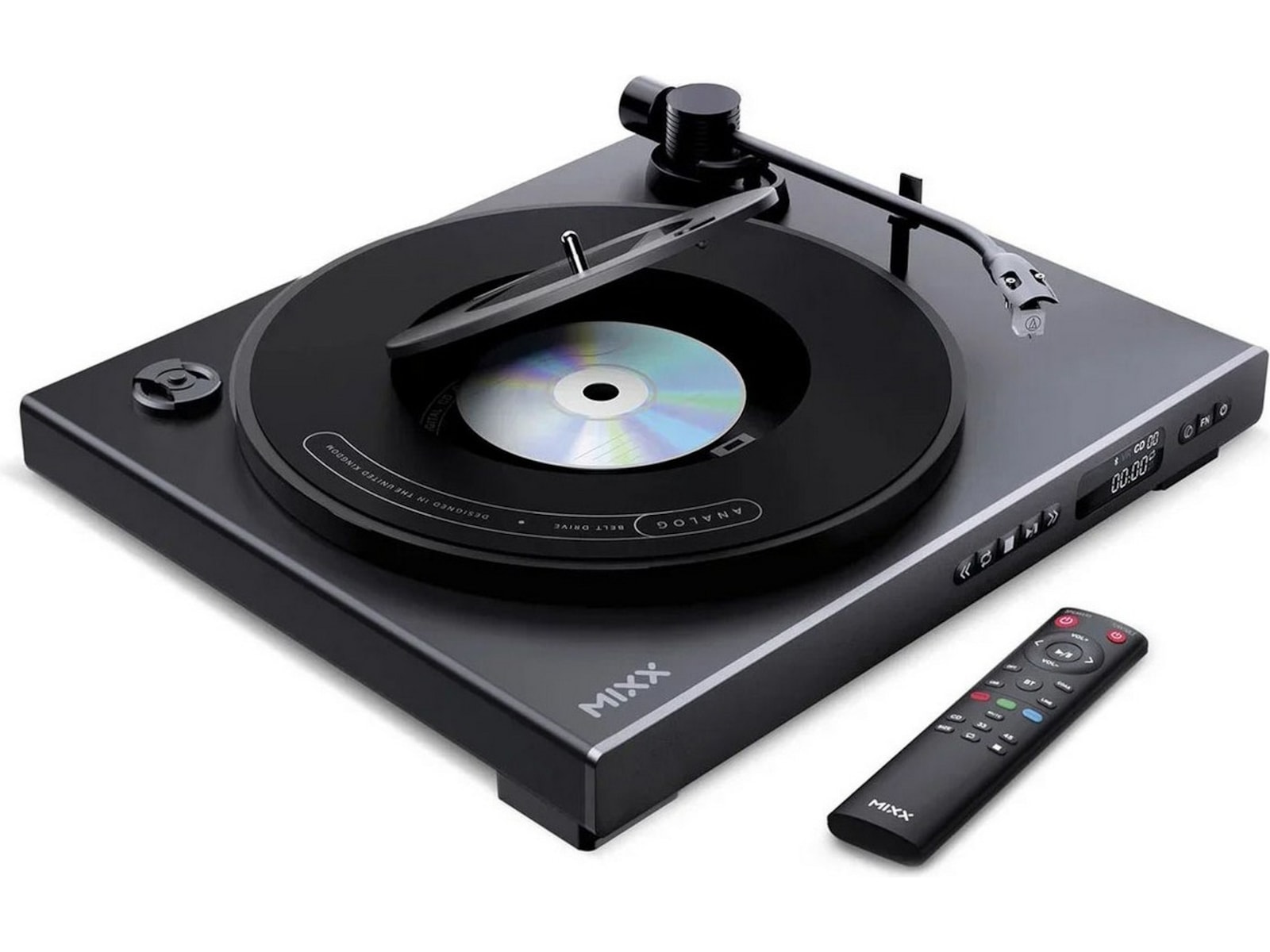 MIXX Analog Plus Vinyl og CD-afspiller (sort) Pladespiller