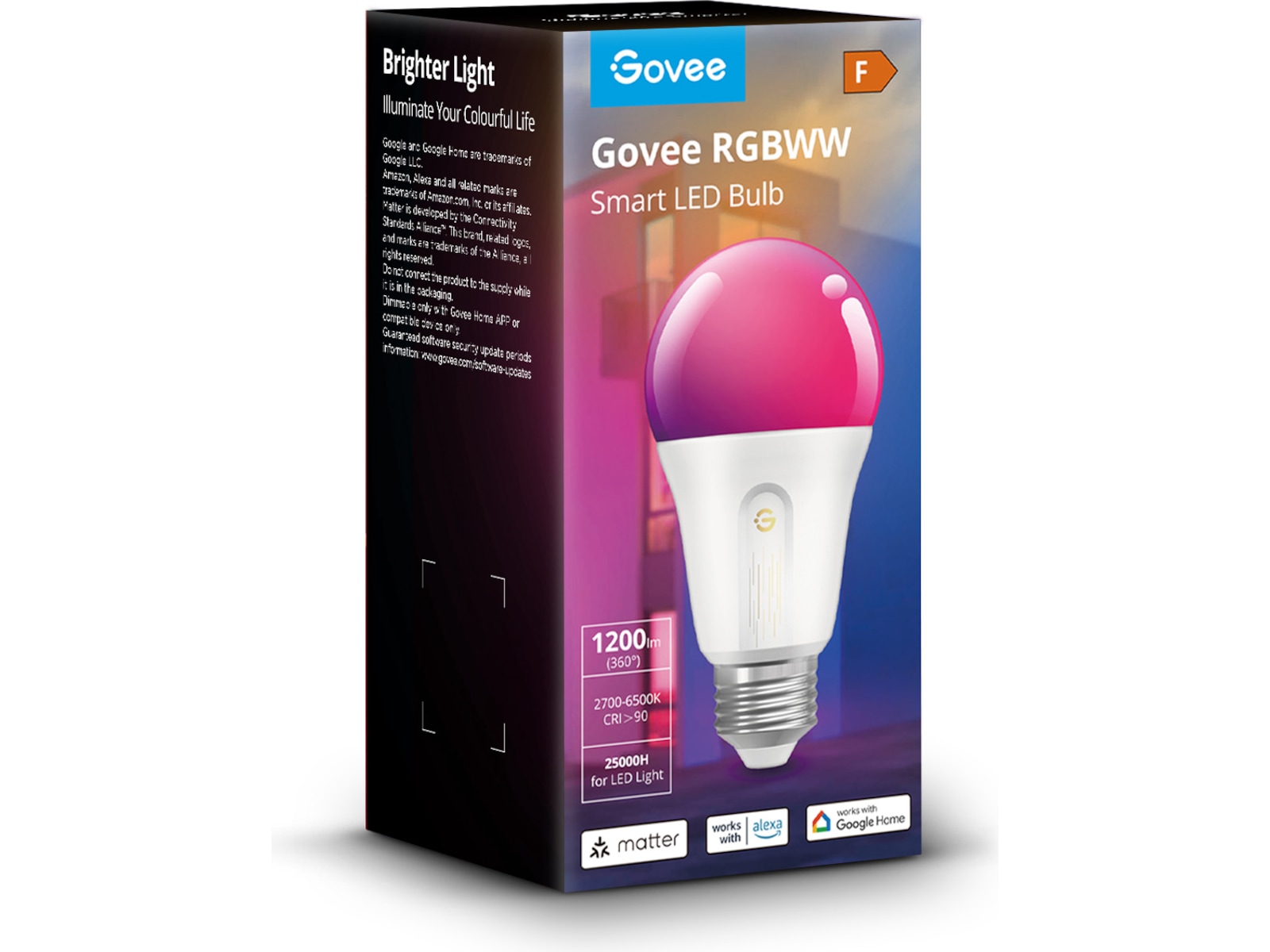 Govee H60093C1 WIFI & Bluetooth Smart Lyspære 1200lm LED-pærer & elpærer