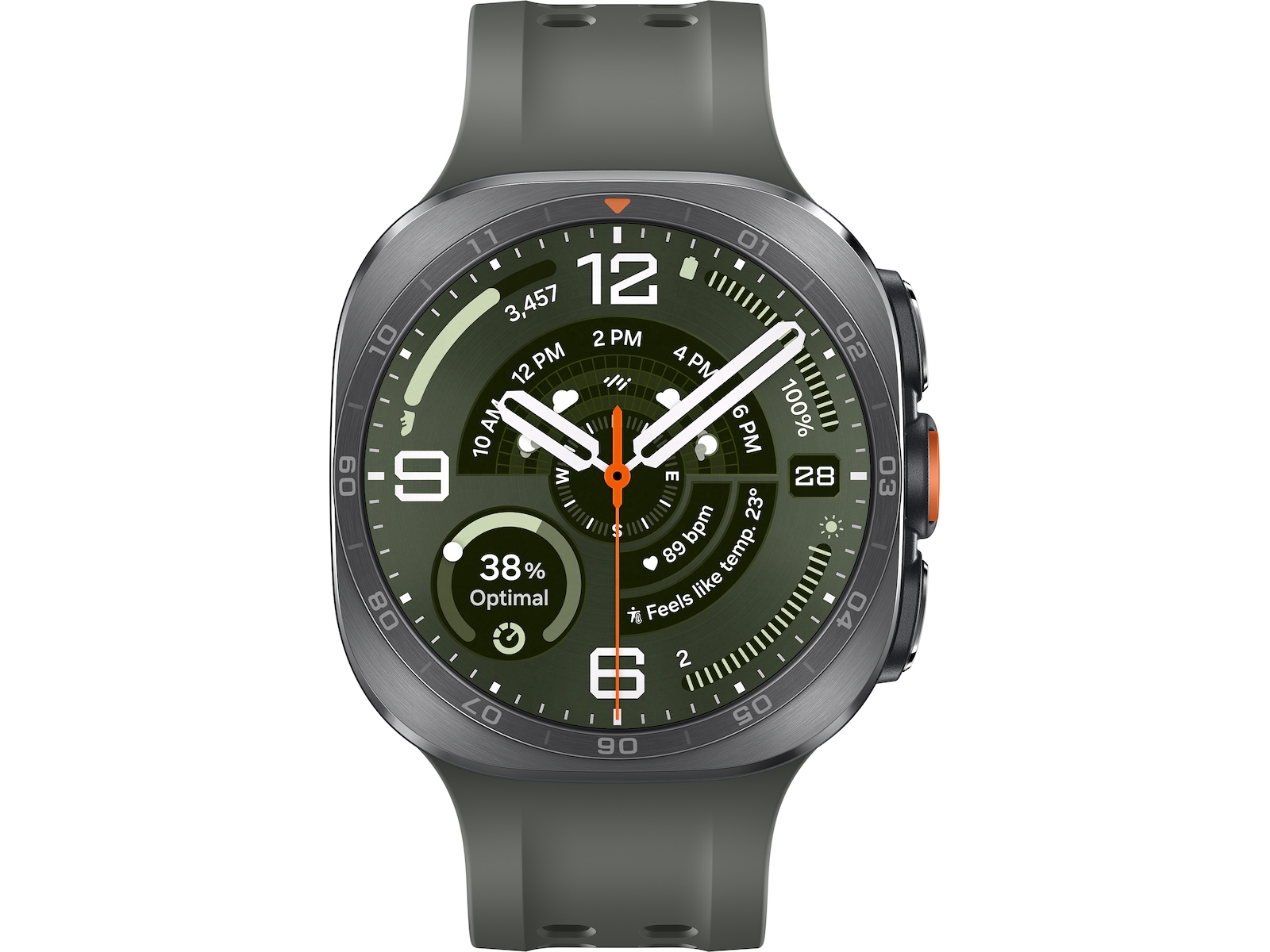 Samsung Galaxy Watch Ultra2 47mm eSim (silver + green) Smartwatches