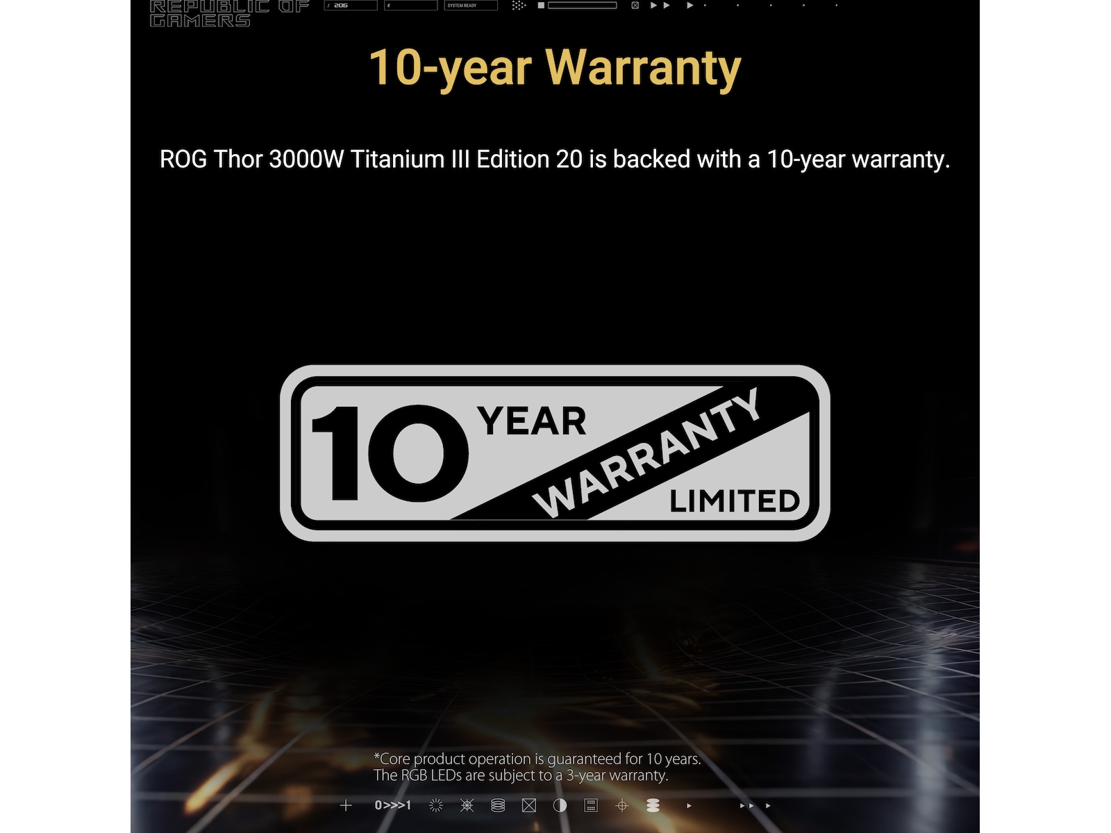 ASUS ROG Thor 3000W Titanium III Edition 20 (ROG Equalizer) Strømforsyninger