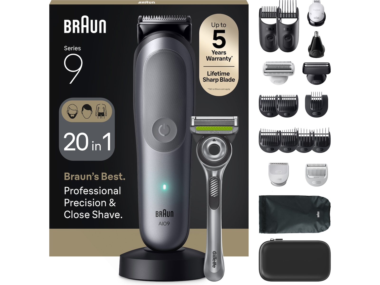 Braun All-in-One Trimmer Kit Series 9 AIO9540 Barbermaskine
