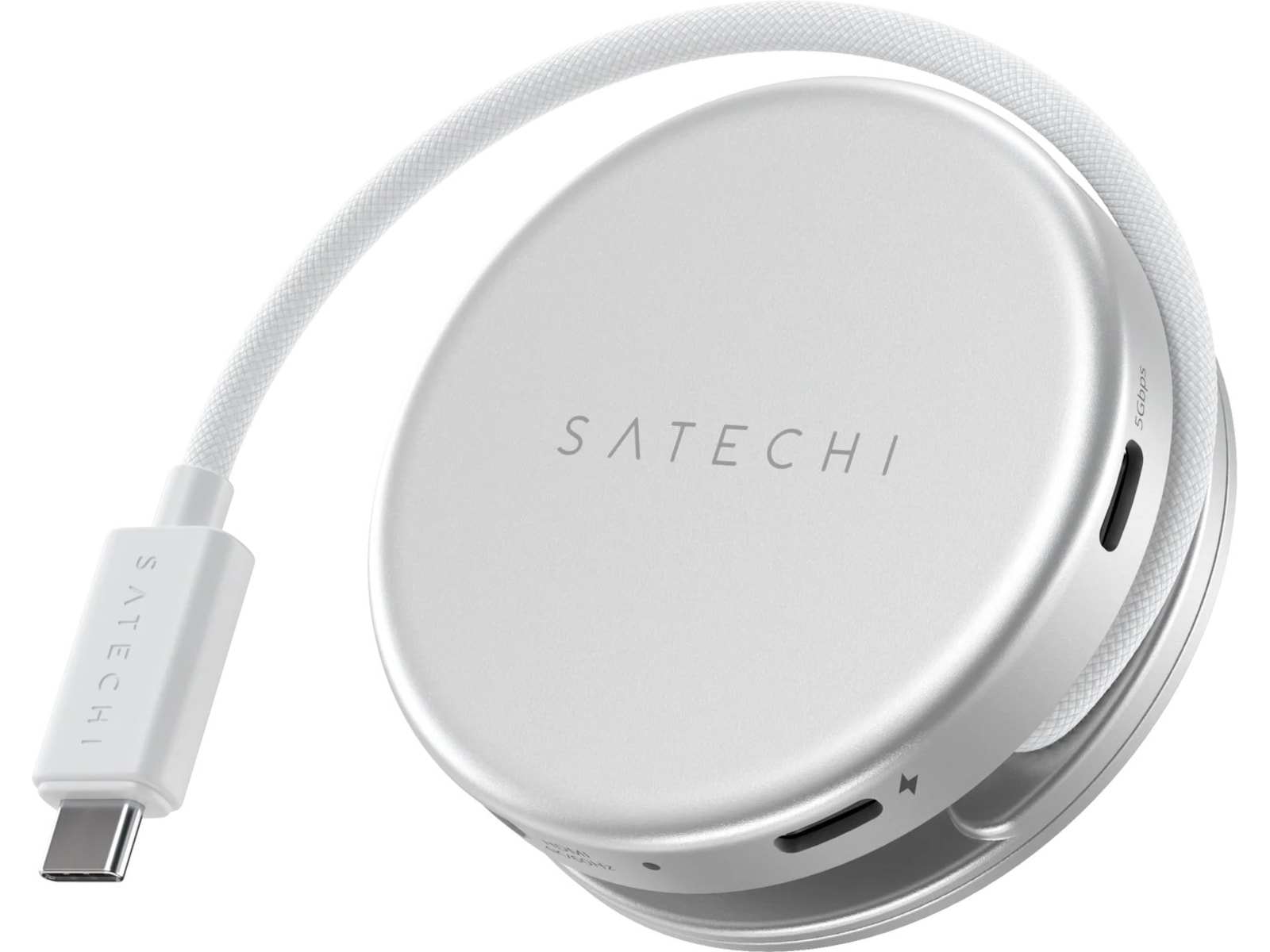 Satechi OntheGo 5-i-1 Multiport Adapter (Sølv) Dockingstation og USB-hub