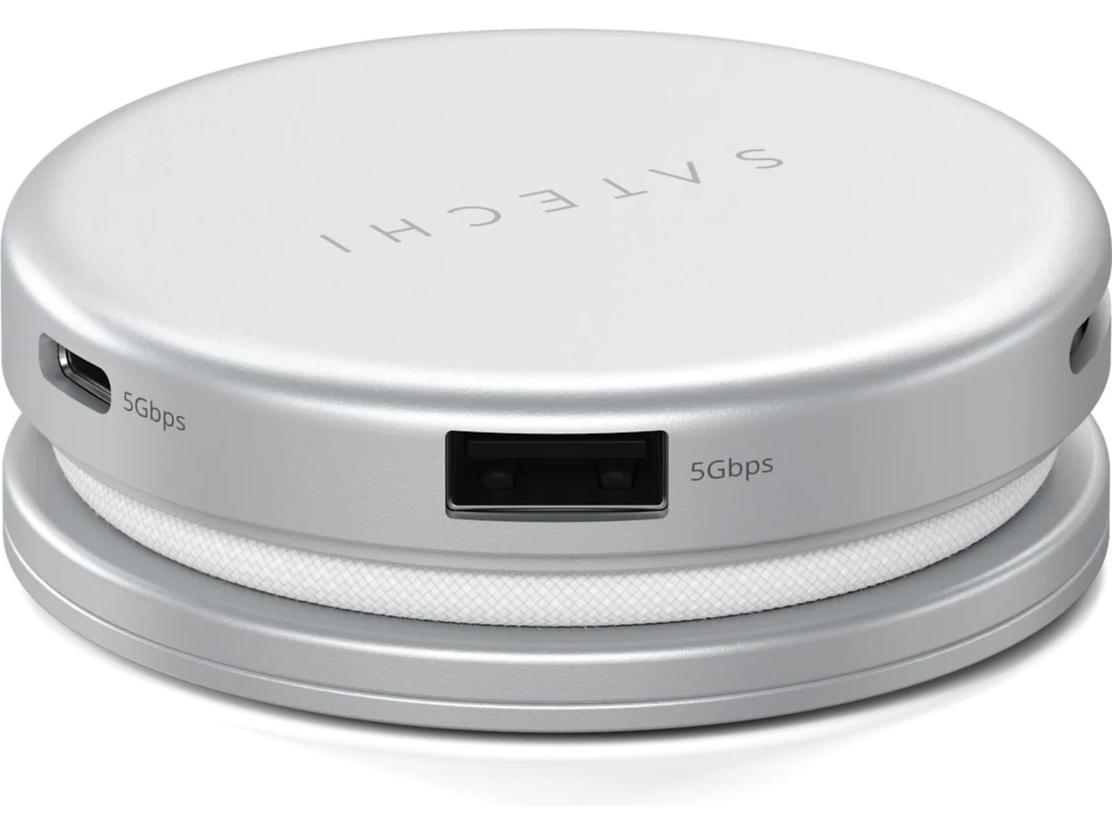 Satechi OntheGo 5-i-1 Multiport Adapter (Sølv) Dockingstation og USB-hub