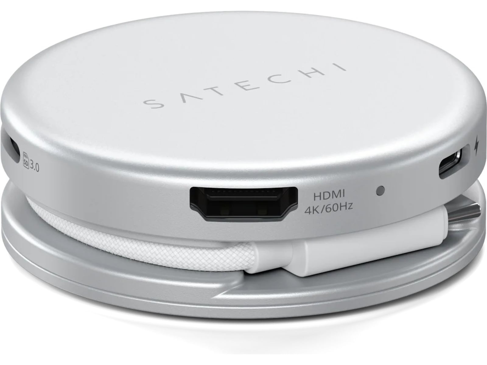 Satechi OntheGo 5-i-1 Multiport Adapter (Sølv) Dockingstation og USB-hub