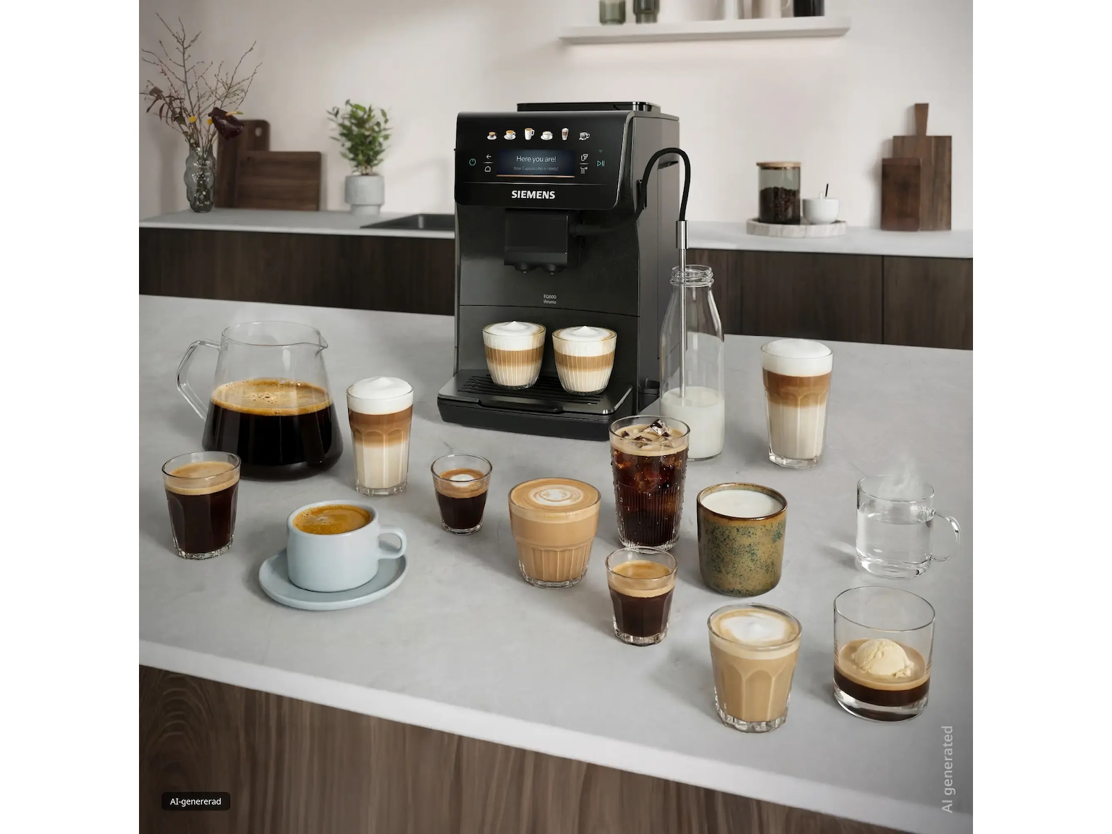 Helautomatisk kaffemaskine EQ600 iAroma Espressomaskiner