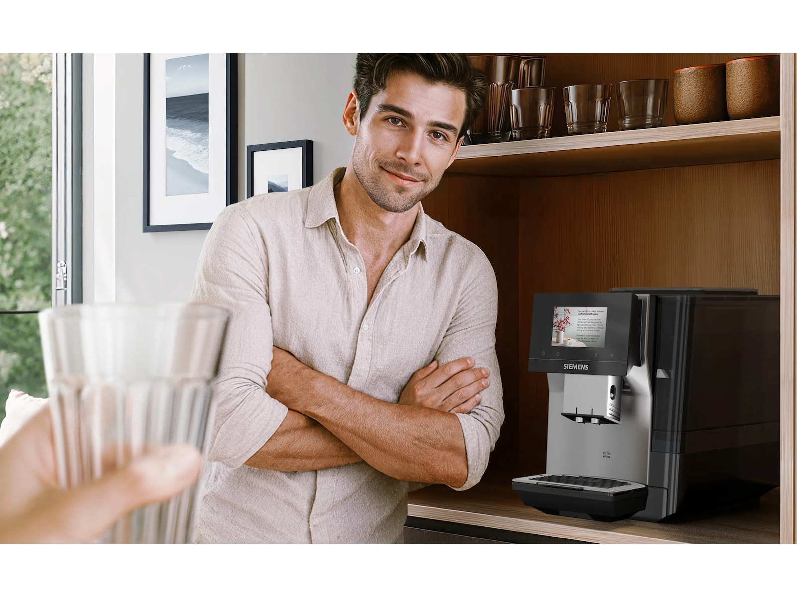 Siemens EQ700 iAroma Helautomatisk kaffemaskine Inox (sølv metallic) Espressomaskiner