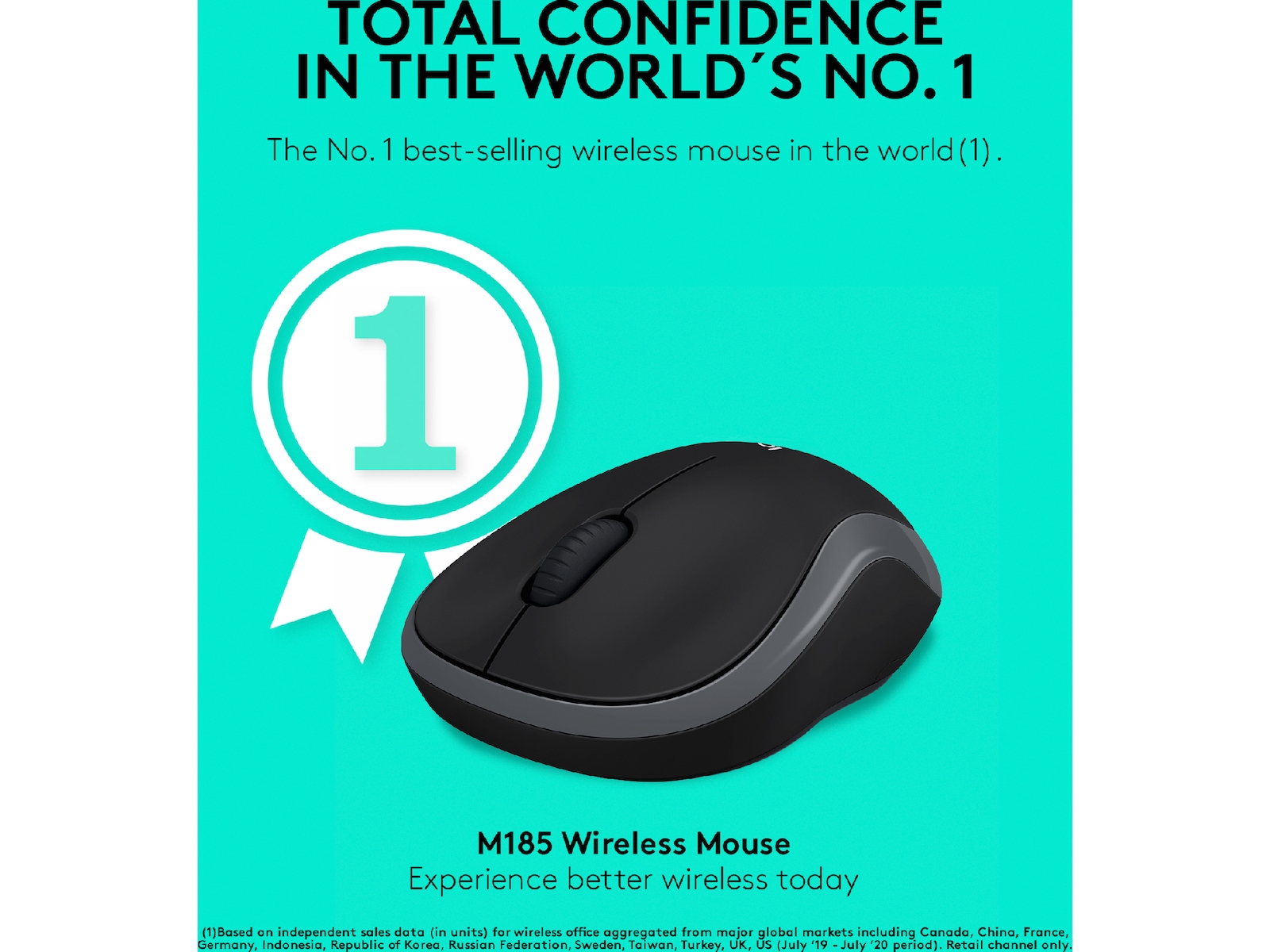 Logitech M185 Trådløs Mus Swift Grey Mus