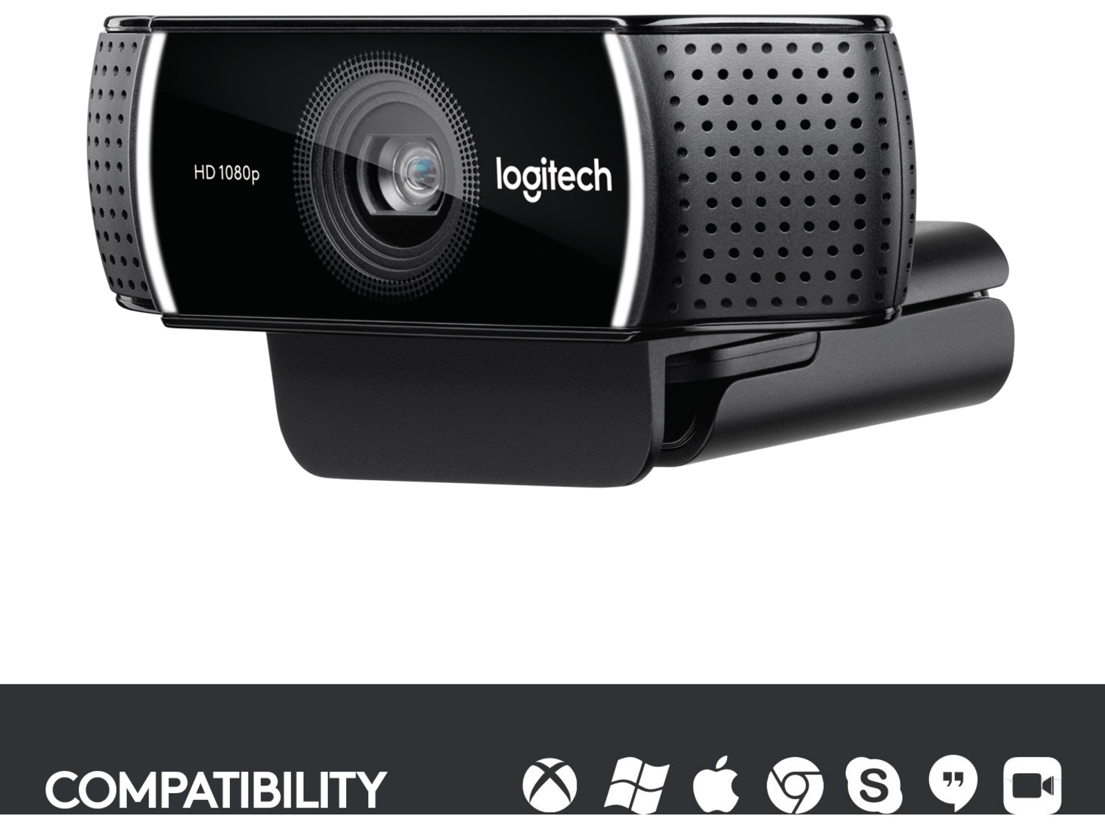 Logitech C922 30FPS 1080P Professional Streaming Webcam Webkameraer