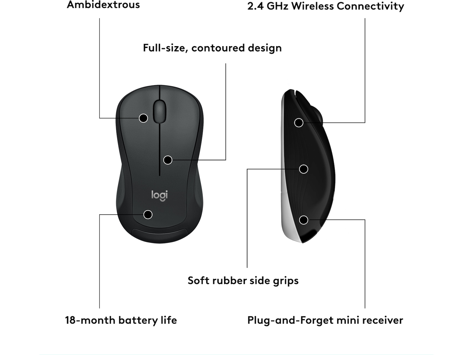 Logitech MK540 Advanced Combo Trådløs Mus & keyboards -kombinasjonspakker