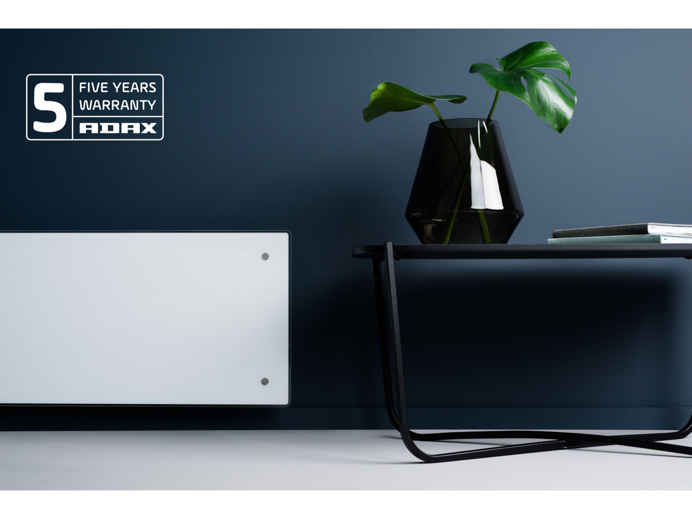 Adax Clea WiFi panelovn glas 400W (hvid) Varmepaneler