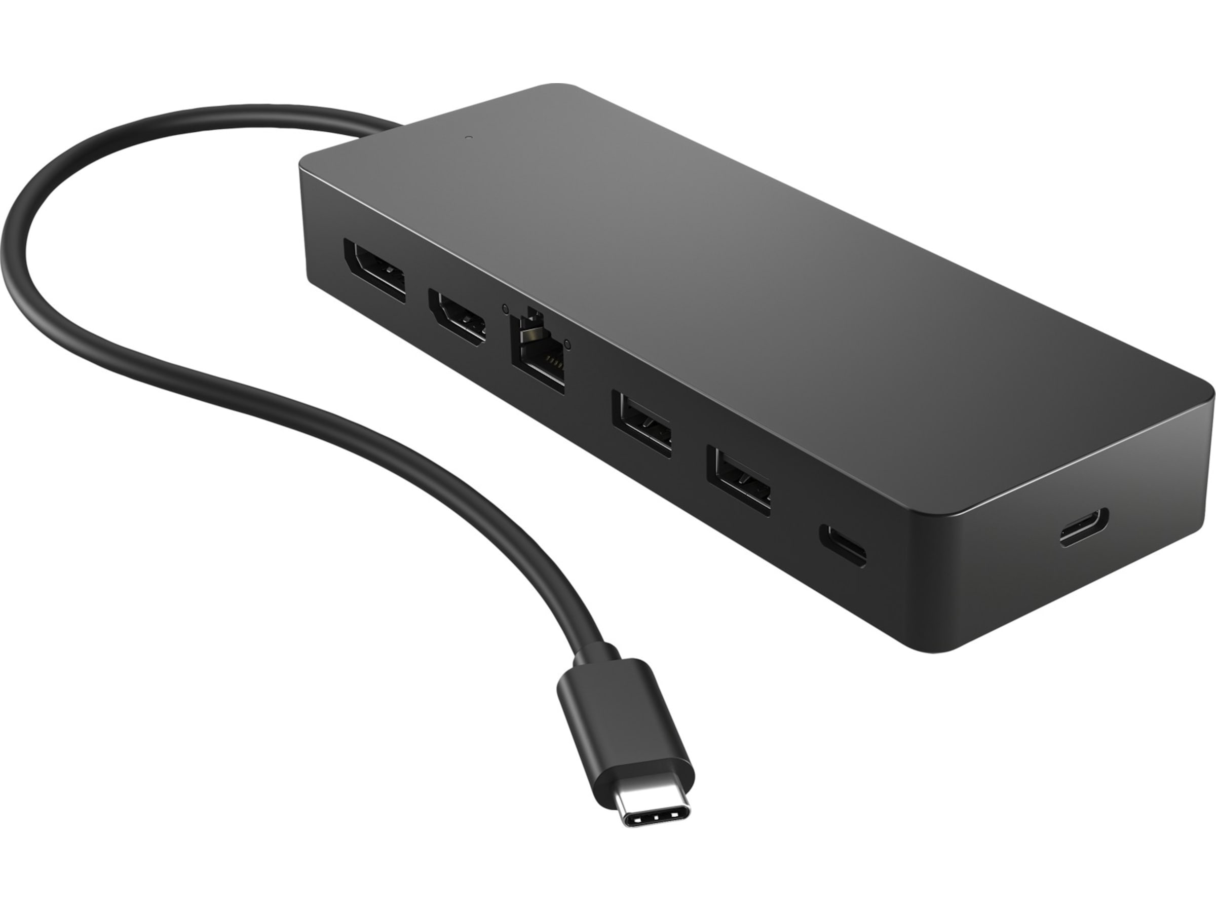 HP Universal USB-C Multiport Hub (sort) Dockingstation og USB-hub