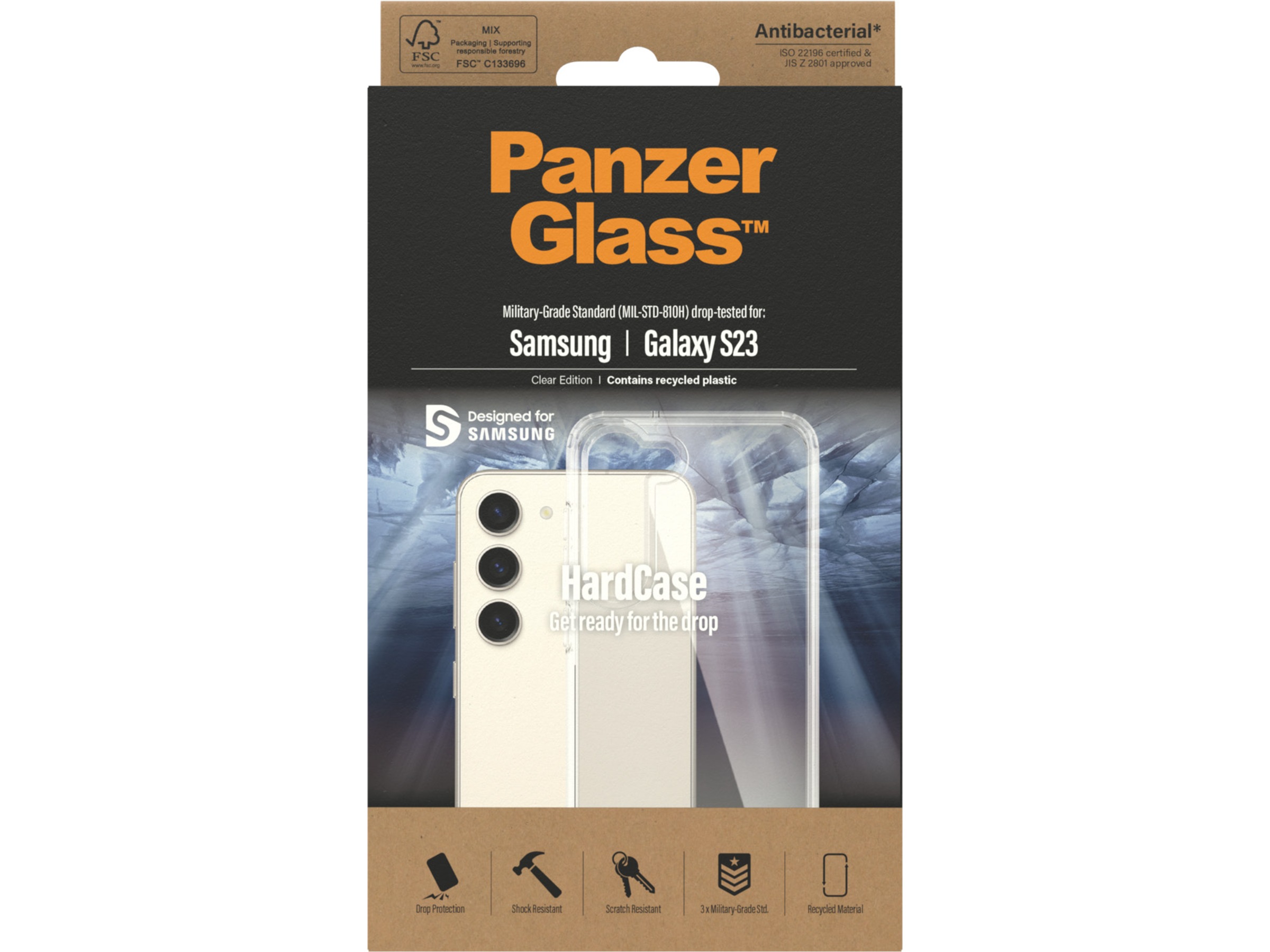 PanzerGlass Galaxy S23 Hardcase cover (gennemsigtig) Mobilcover
