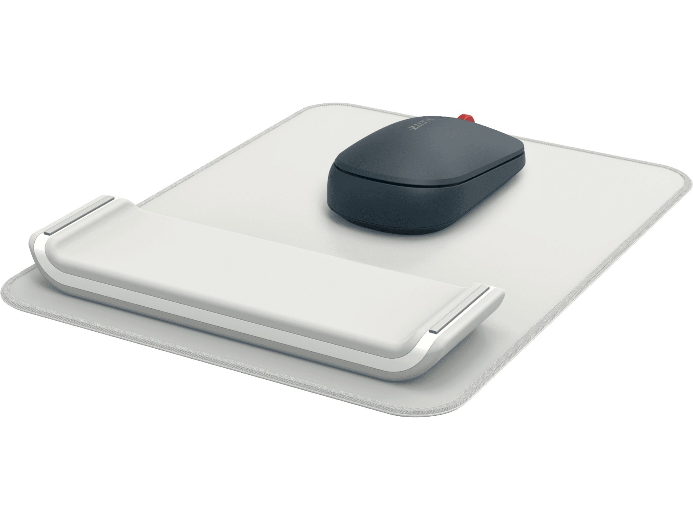 Leitz Ergo musemåtte med håndledsstøtte (lysegrå) Håndleddstøtte