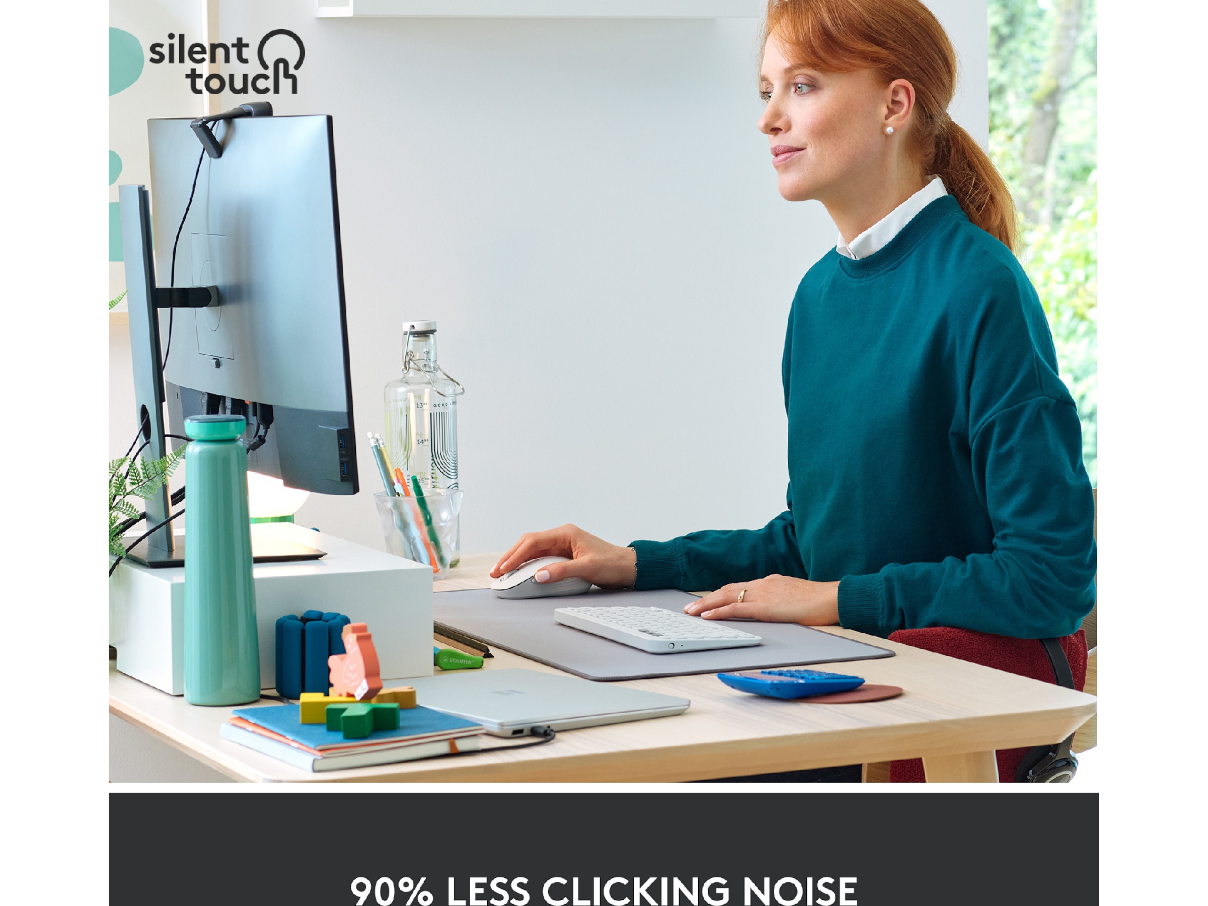 Logitech Signature M650 Medium  trådløs mus Offwhite Mus