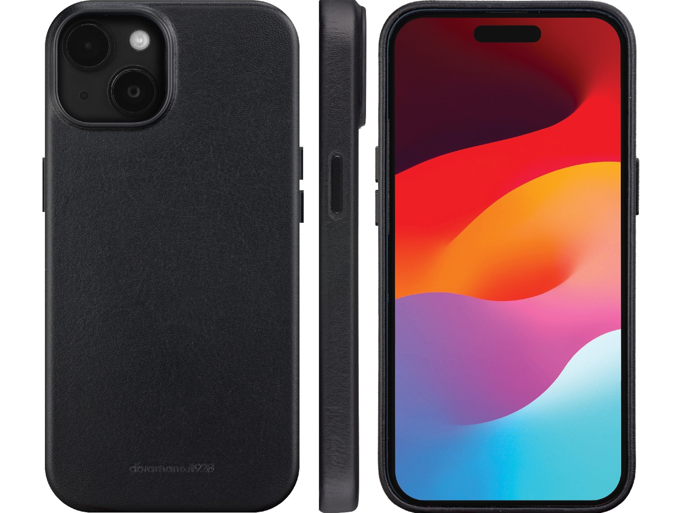 dbramante1928 iPhone 15 Plus Roskilde lædercover (sort) Mobilcover