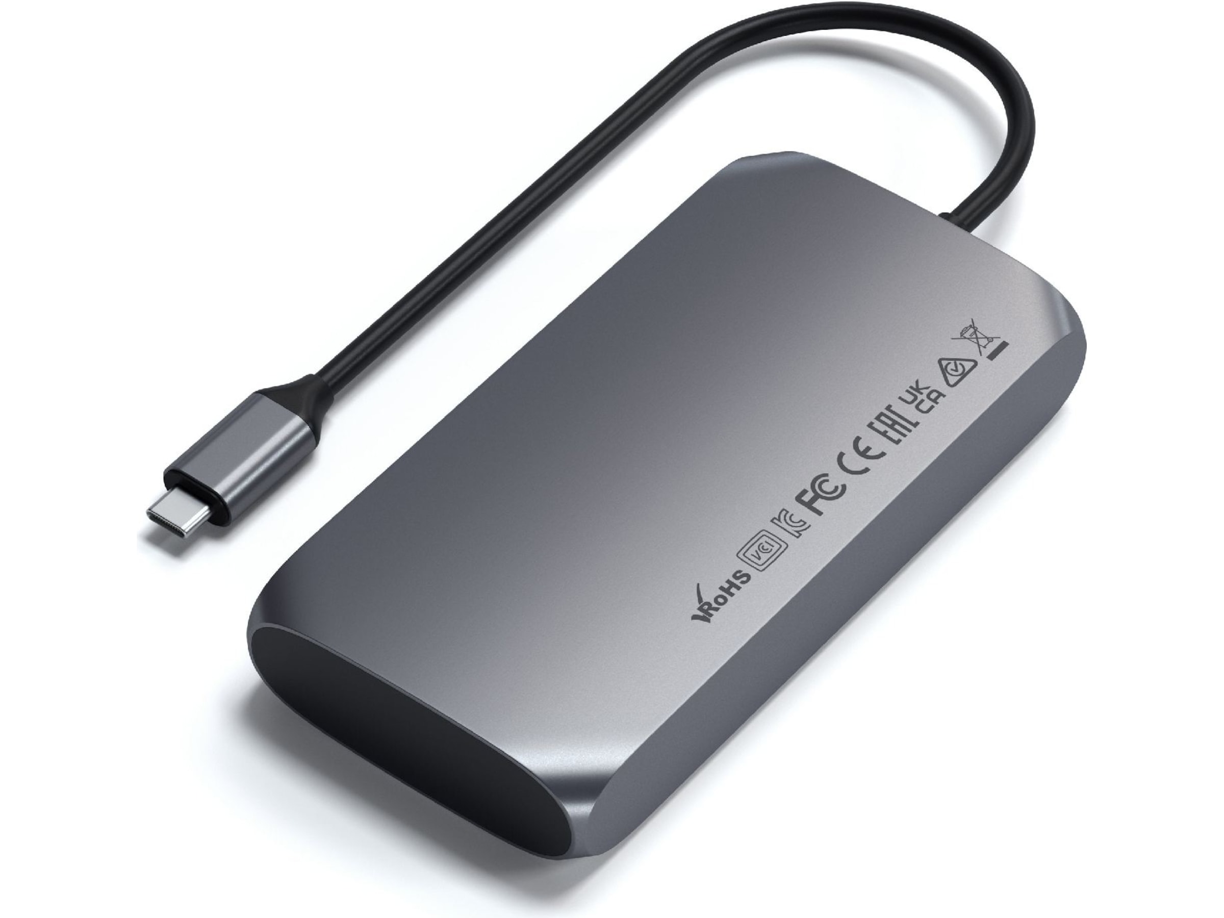 Satechi USB-C M1 Multimedia Adapter (grå) Dockingstation og USB-hub