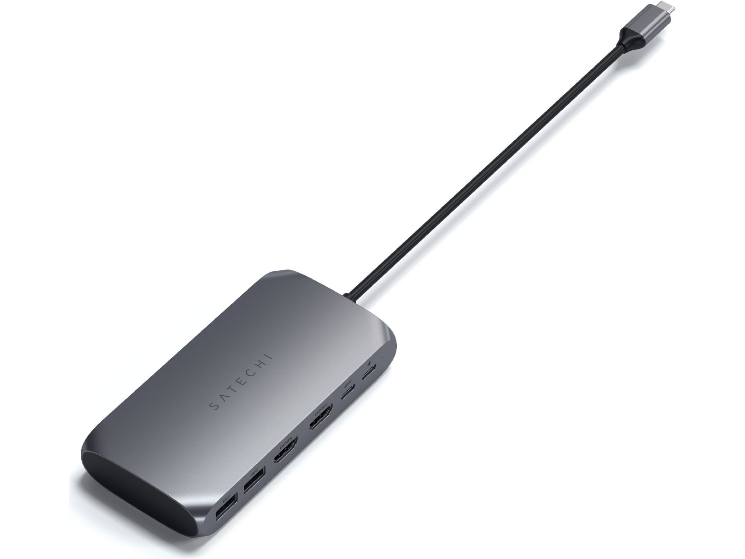 Satechi USB-C M1 Multimedia Adapter (grå) Dockingstation og USB-hub