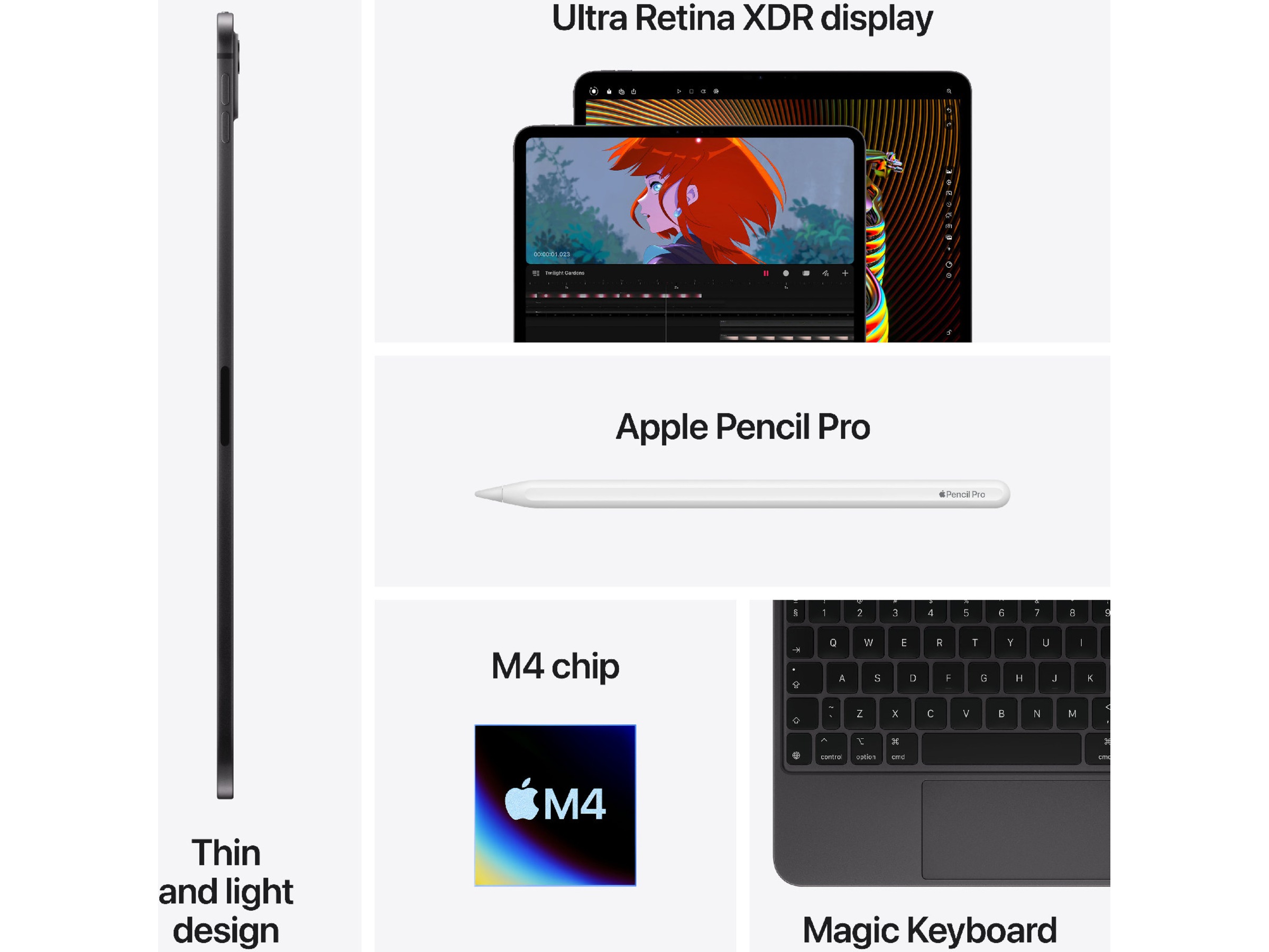 iPad Pro 11" (2024) 1TB WiFi (sølv) Tablets