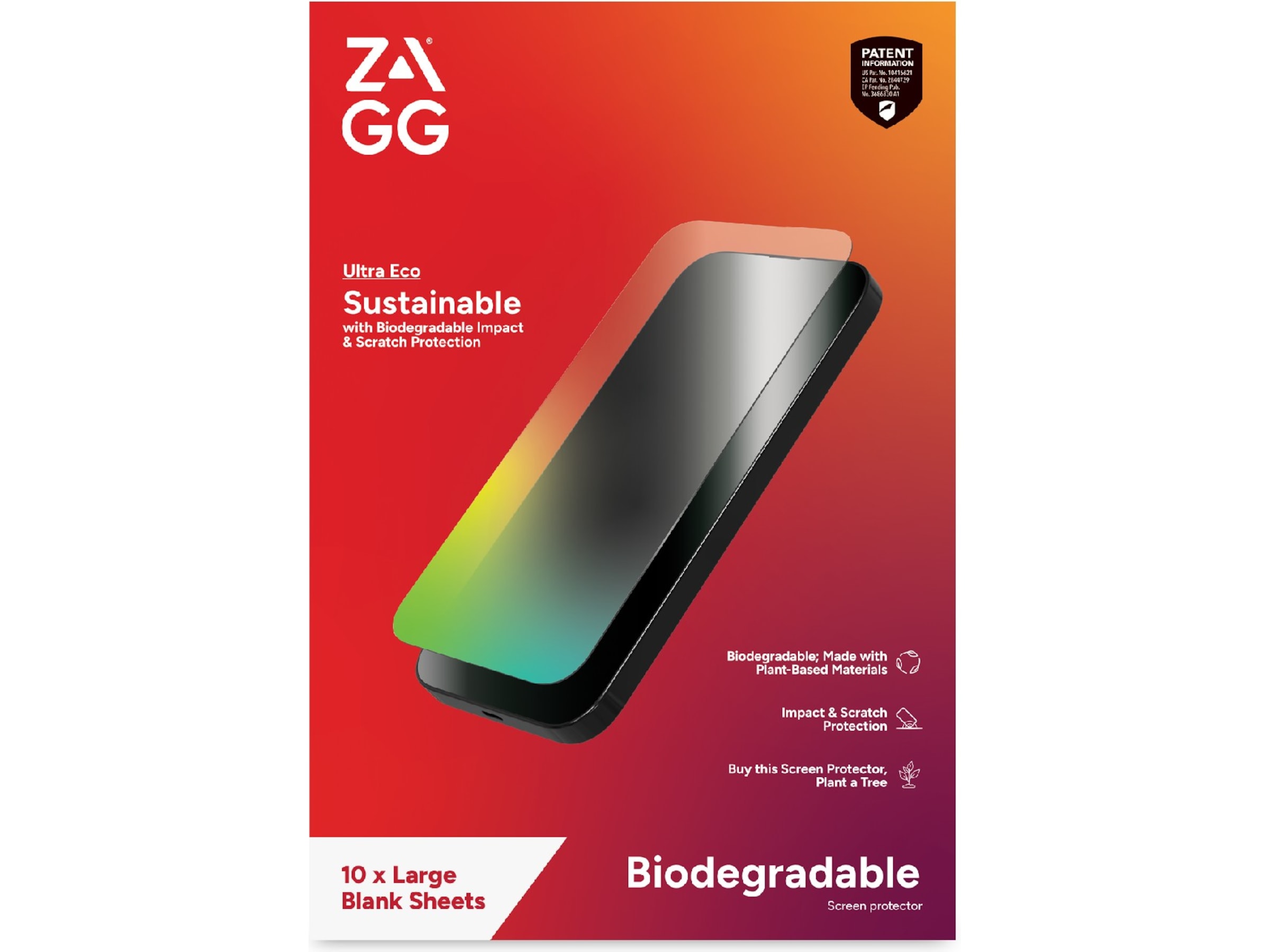 Zagg Ultra ECO Skærmbeskytter Skærmbeskyttelse tablet