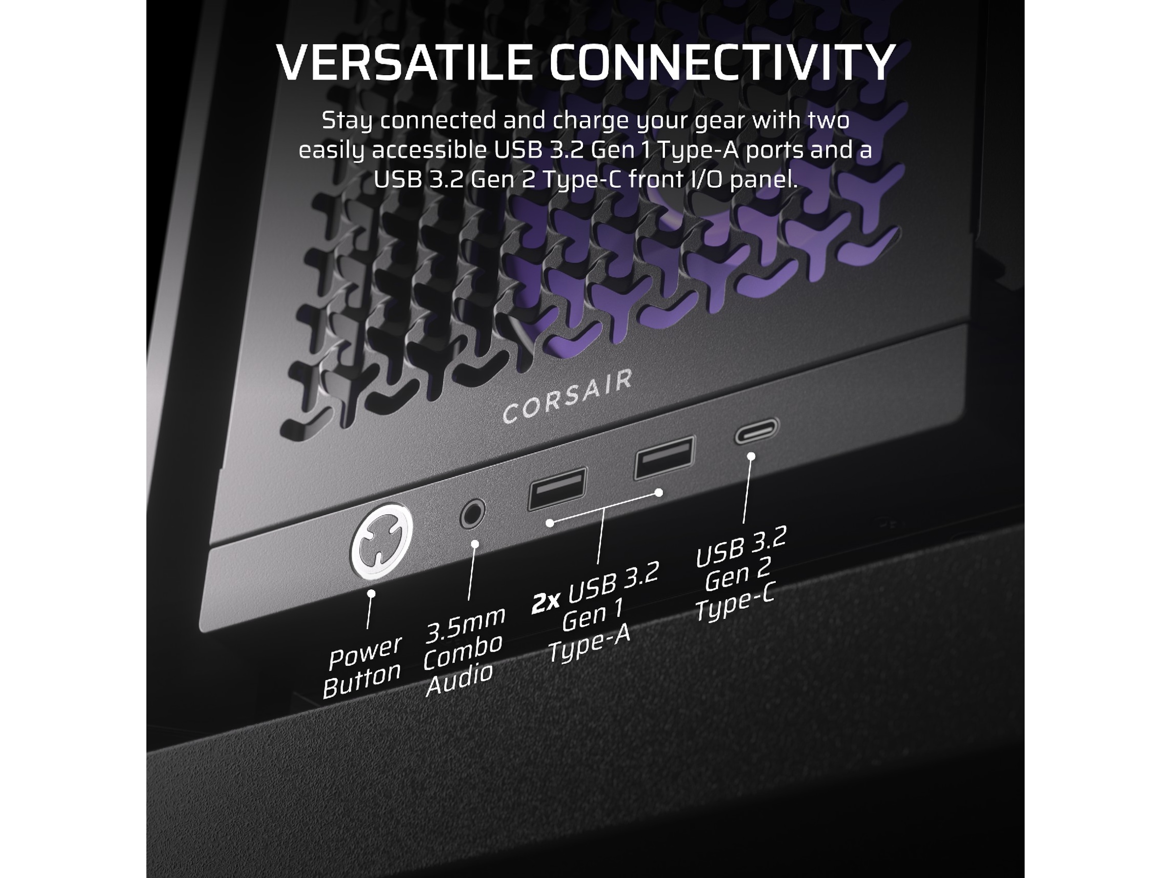 Corsair FRAME 4000D ARGB Mid-Tower (sort) Midi Tower