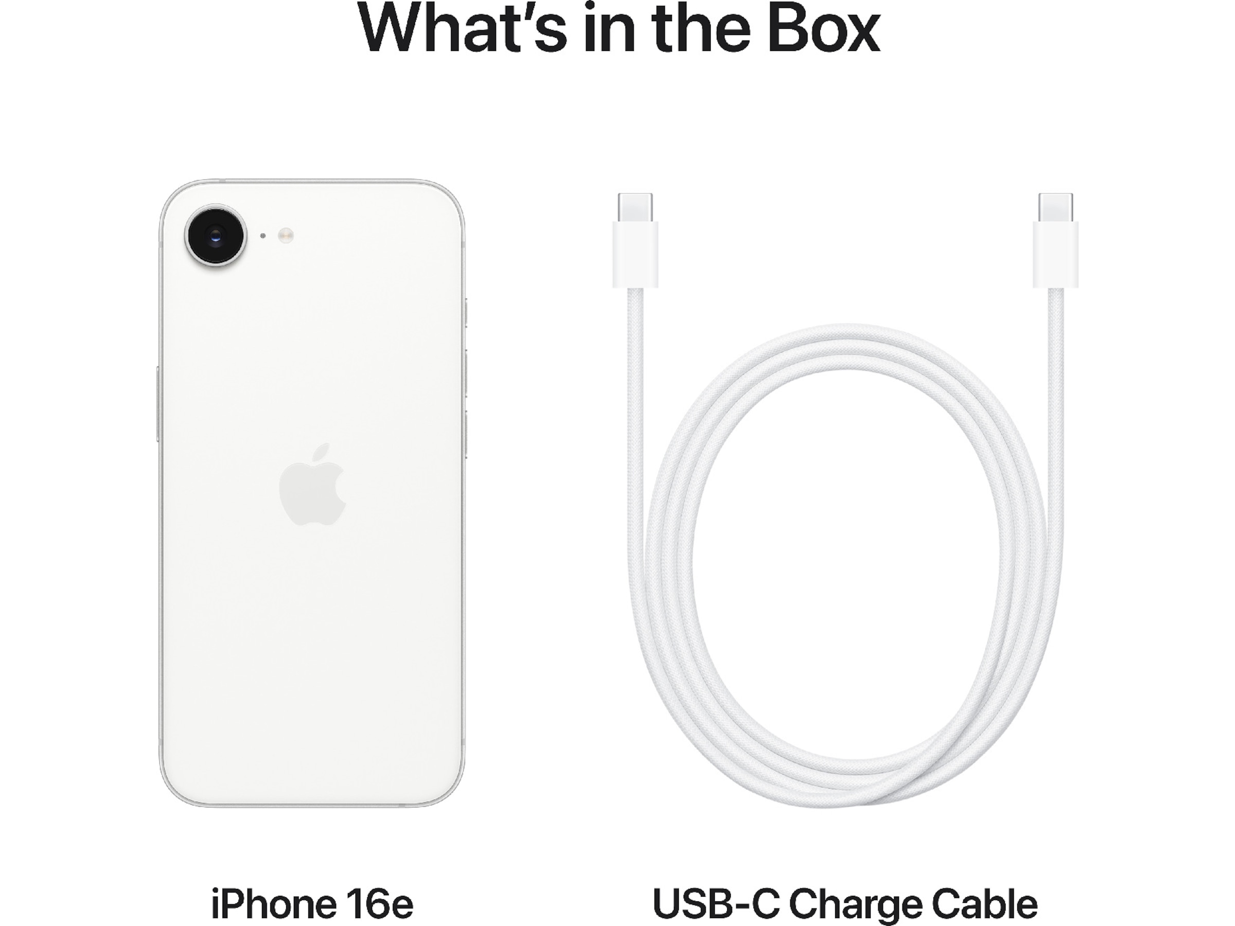 iPhone 16e 128GB (hvid) Mobiltelefoner