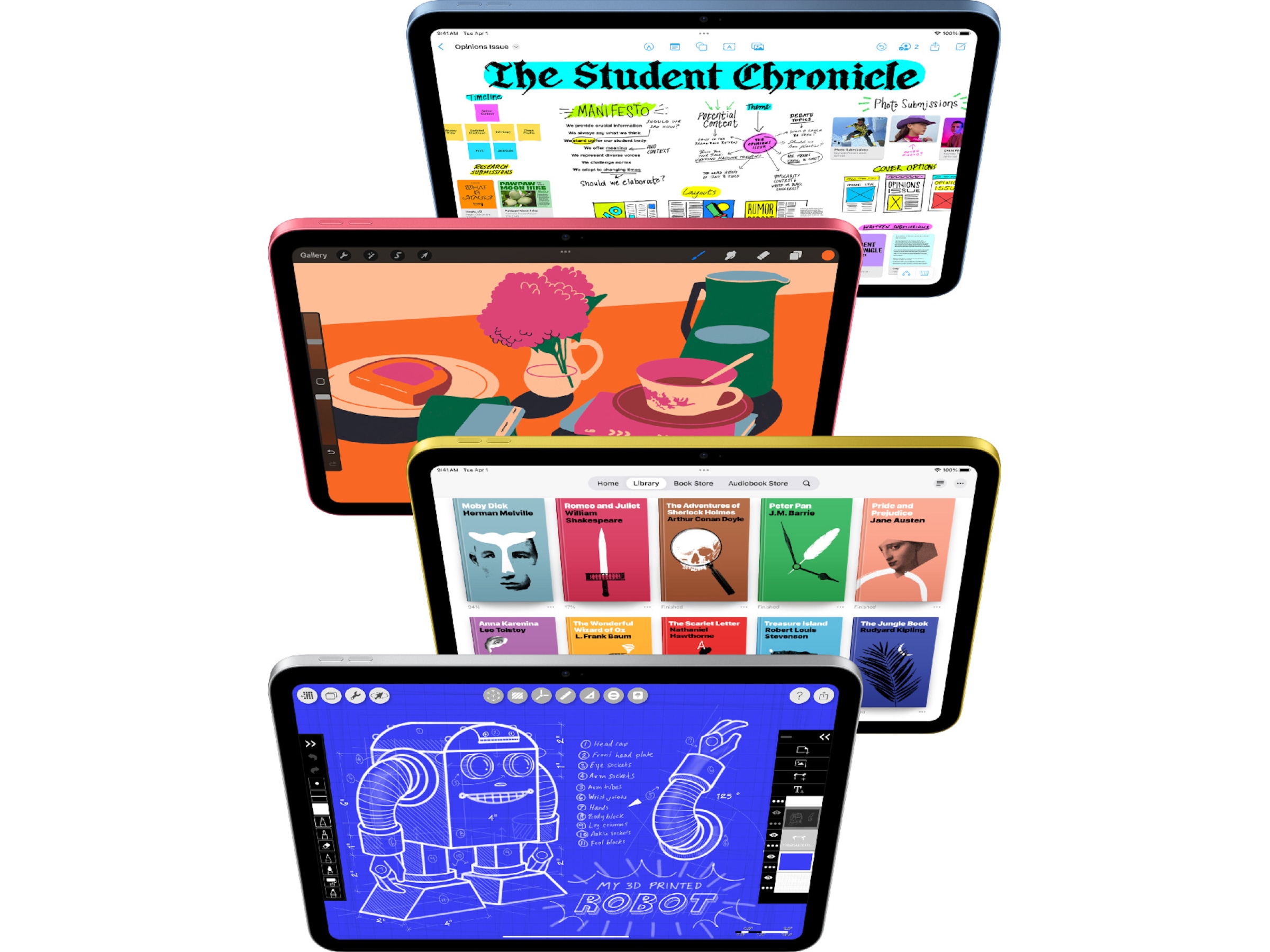 iPad 11" (2025) 128GB 5G (gul) Tablets