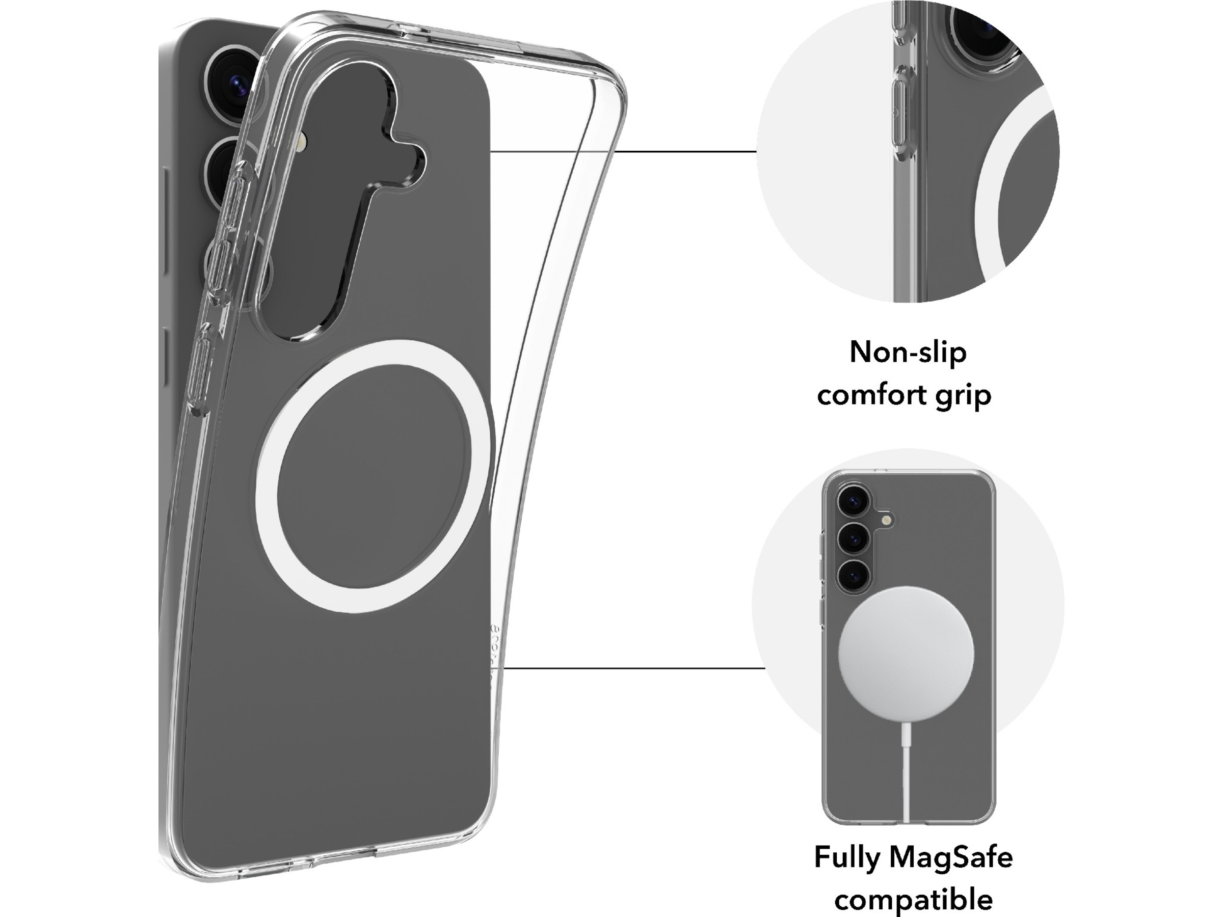 dbramante1928 Galaxy S25+ Greenland Pro Qi2 cover (gennemsigtig) Mobilcover