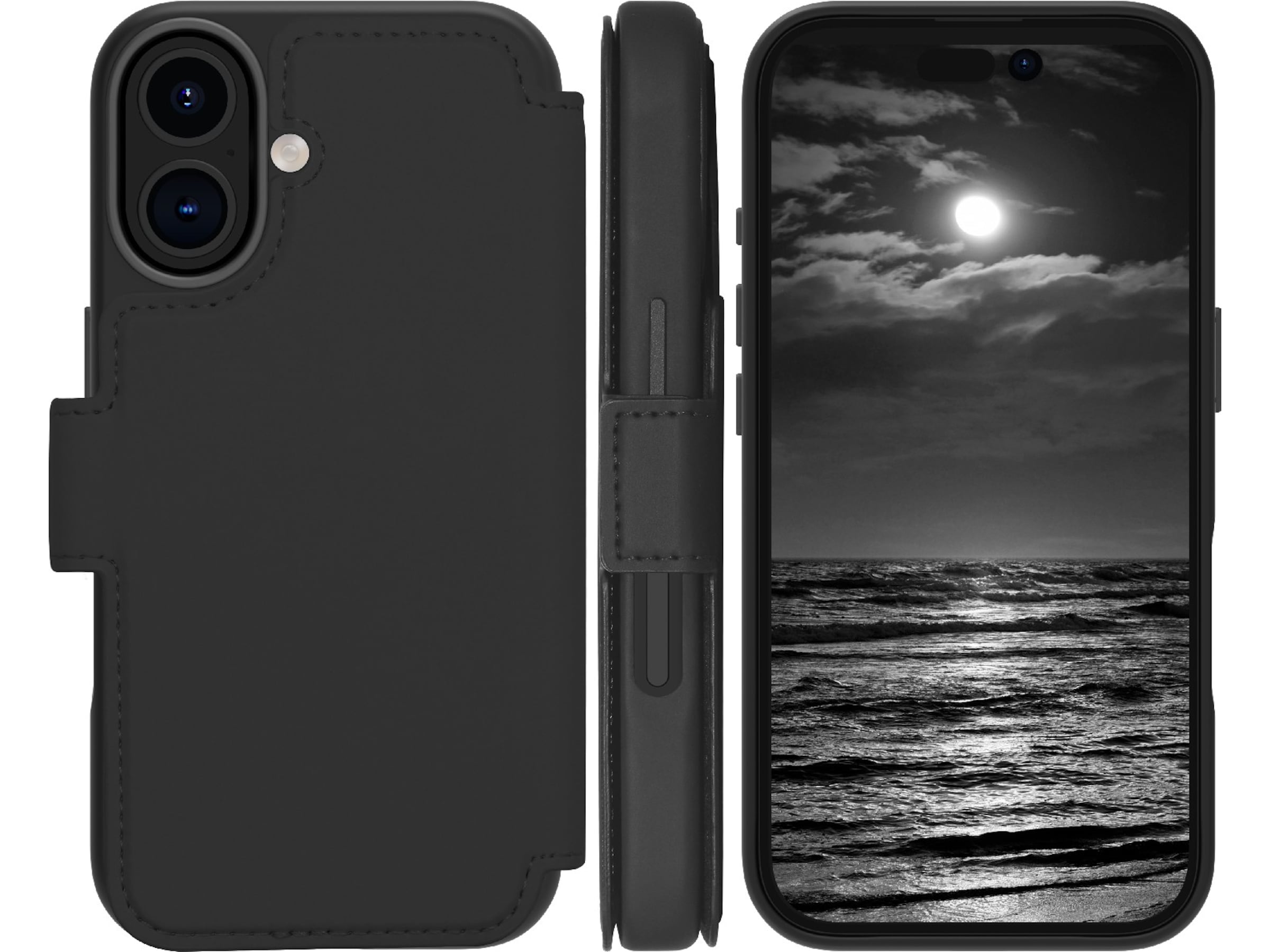 dbramante1928 iPhone 16 Lynge 2-i-1 Wallet cover (midnight) Mobilcover