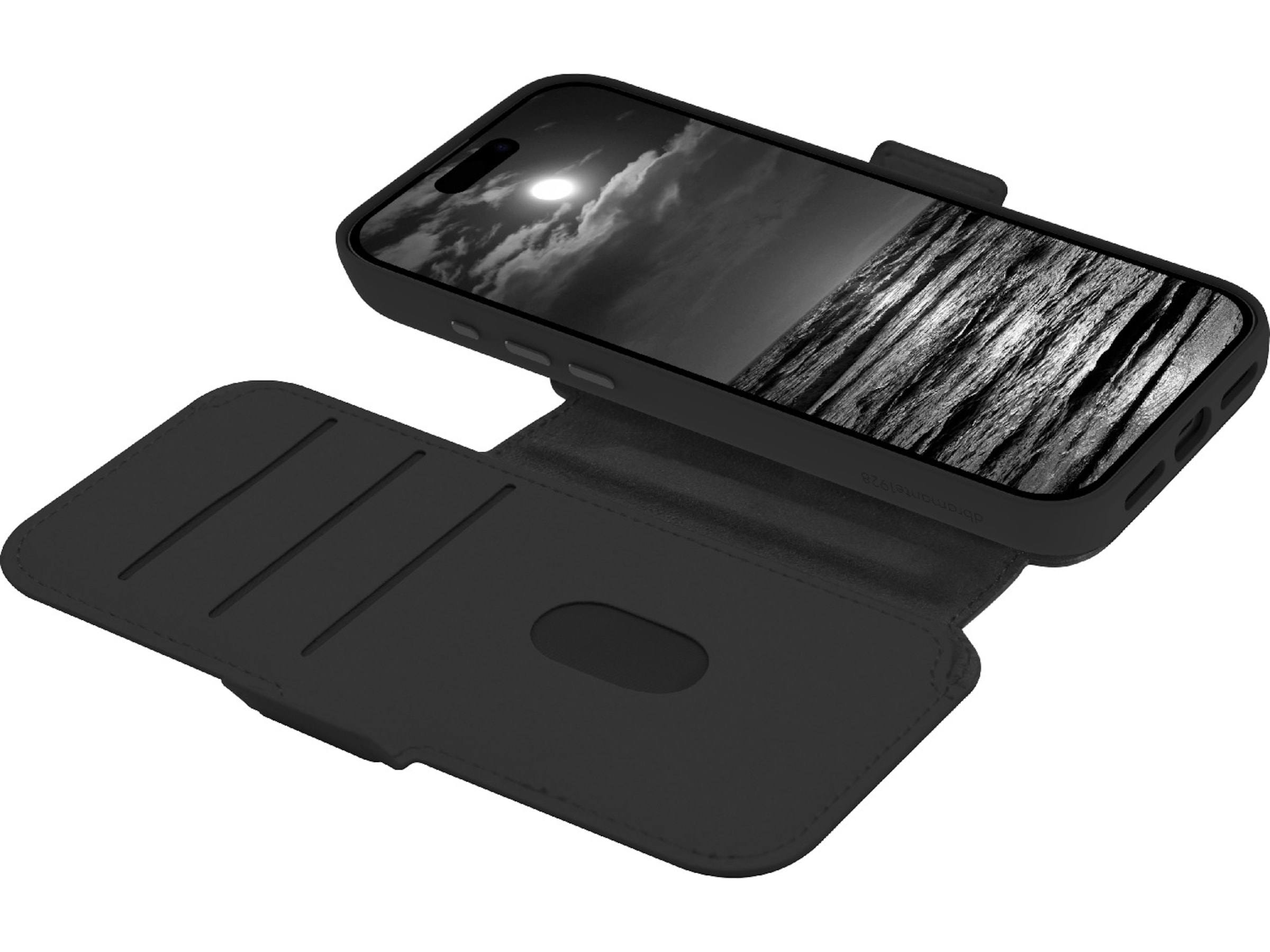 dbramante1928 iPhone 17 Pro Max Lynge 2-i-1 Wallet cover (midnight) Mobilcover