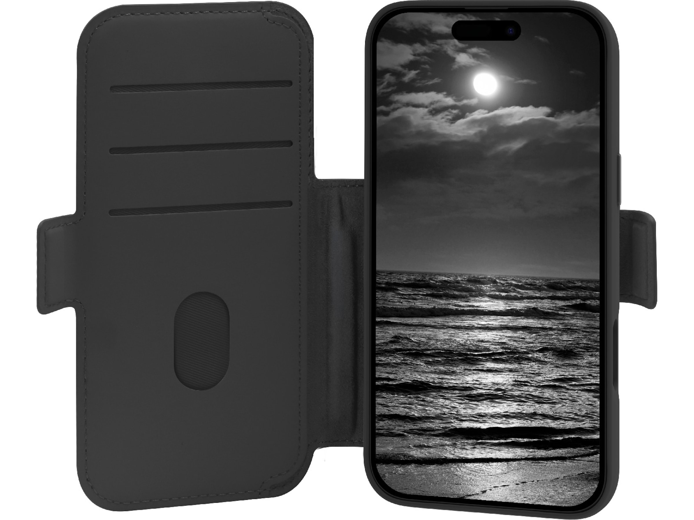 dbramante1928 iPhone 17 Pro Max Lynge 2-i-1 Wallet cover (midnight) Mobilcover